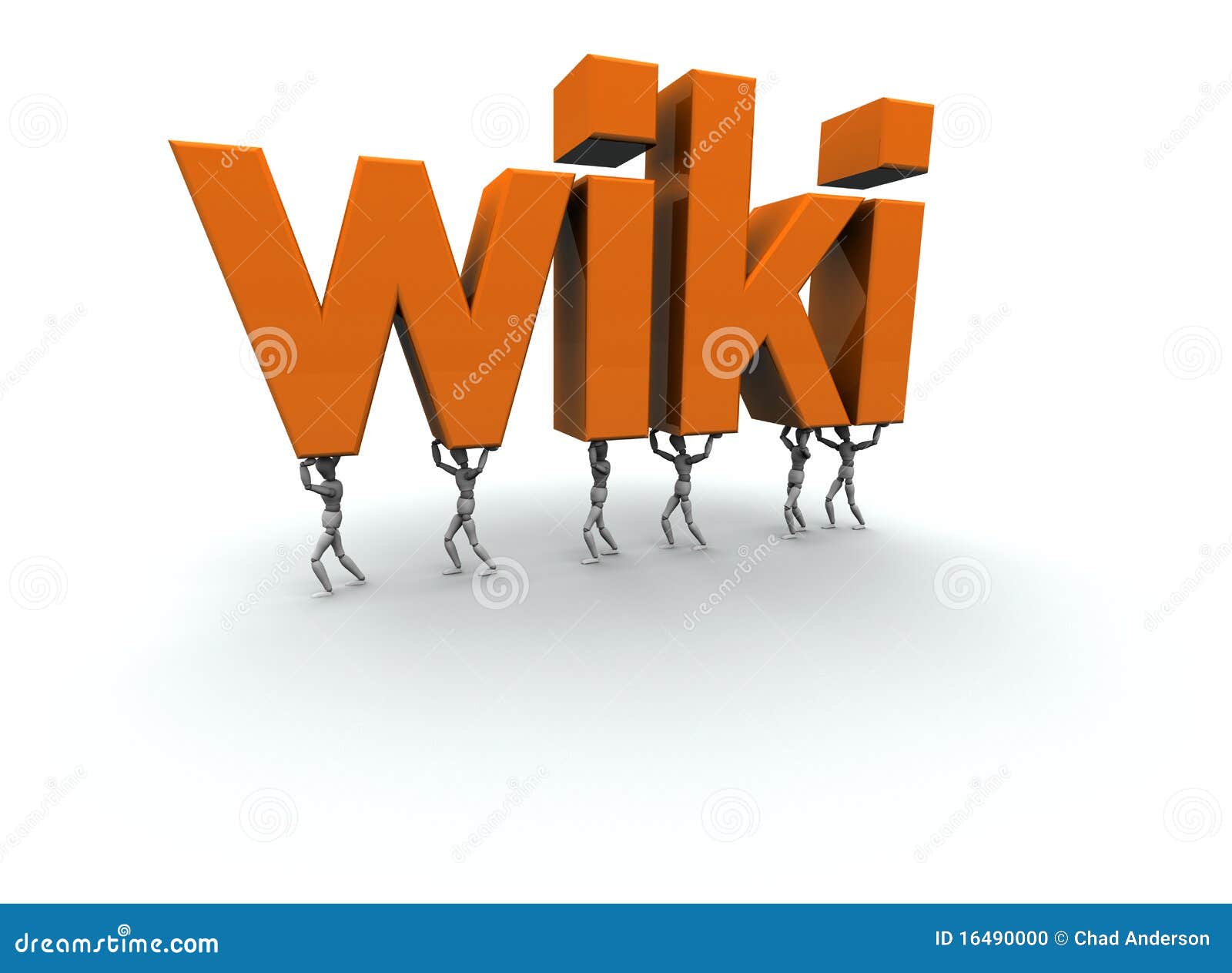 Team of People Carrying the Word Stock Illustration Illustration of