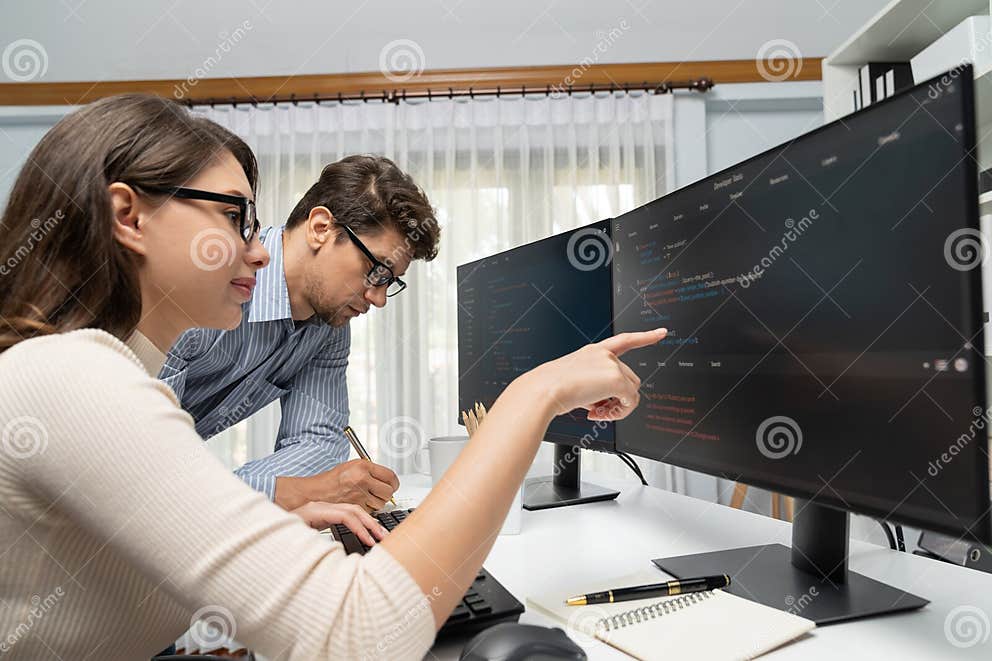 Team Developers Program Thinking Newest Coding Creative Website ...