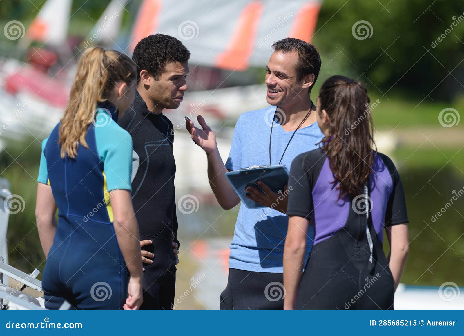 team and stand up paddler training