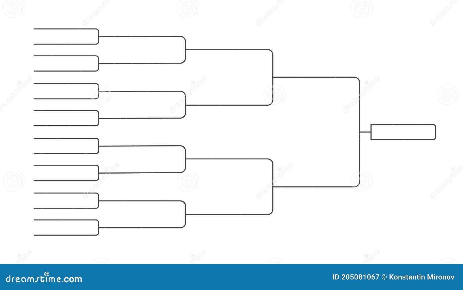 Premium Vector  8 team tournament bracket championship template flat style  design vector illustration