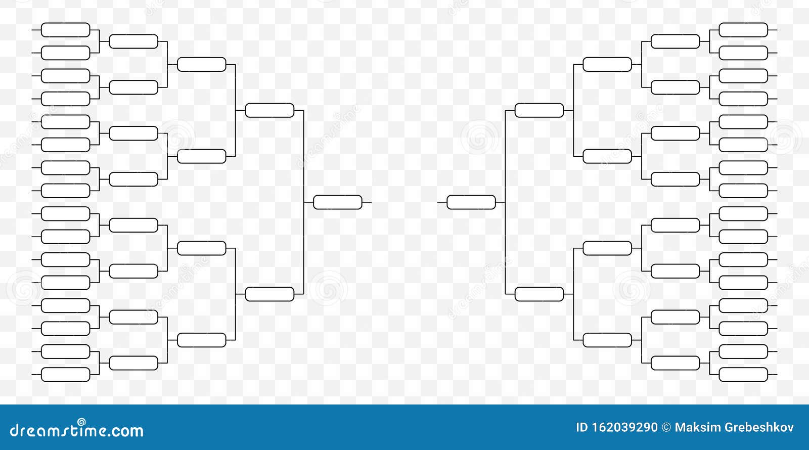 32 Team Tournament Bracket Championship Template Flat Style Design 32 Team Tournament Bracket Championship Template Flat Style Design