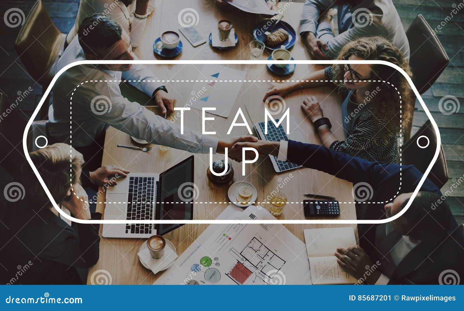 team up support strategy united alliance concept