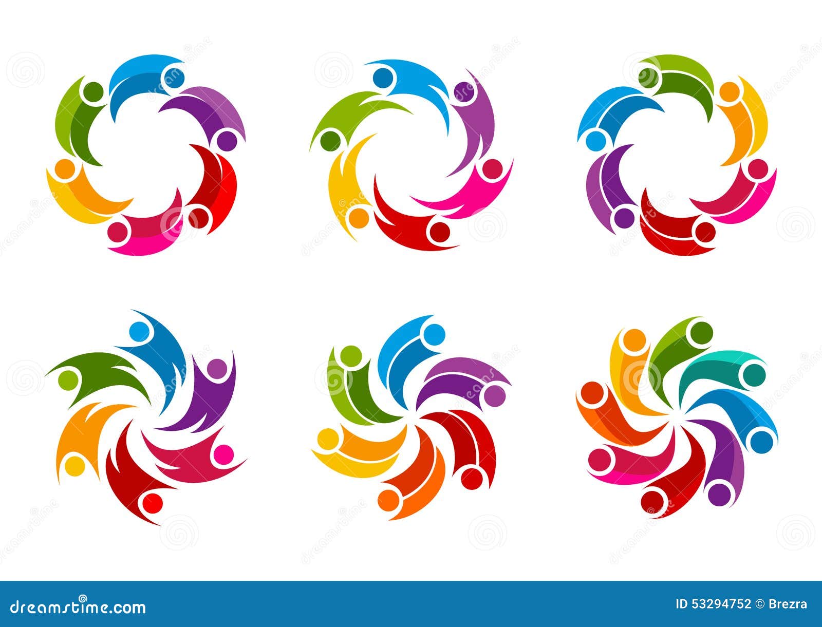 Team Work Logo Design Stock Vector  Image: 53294752