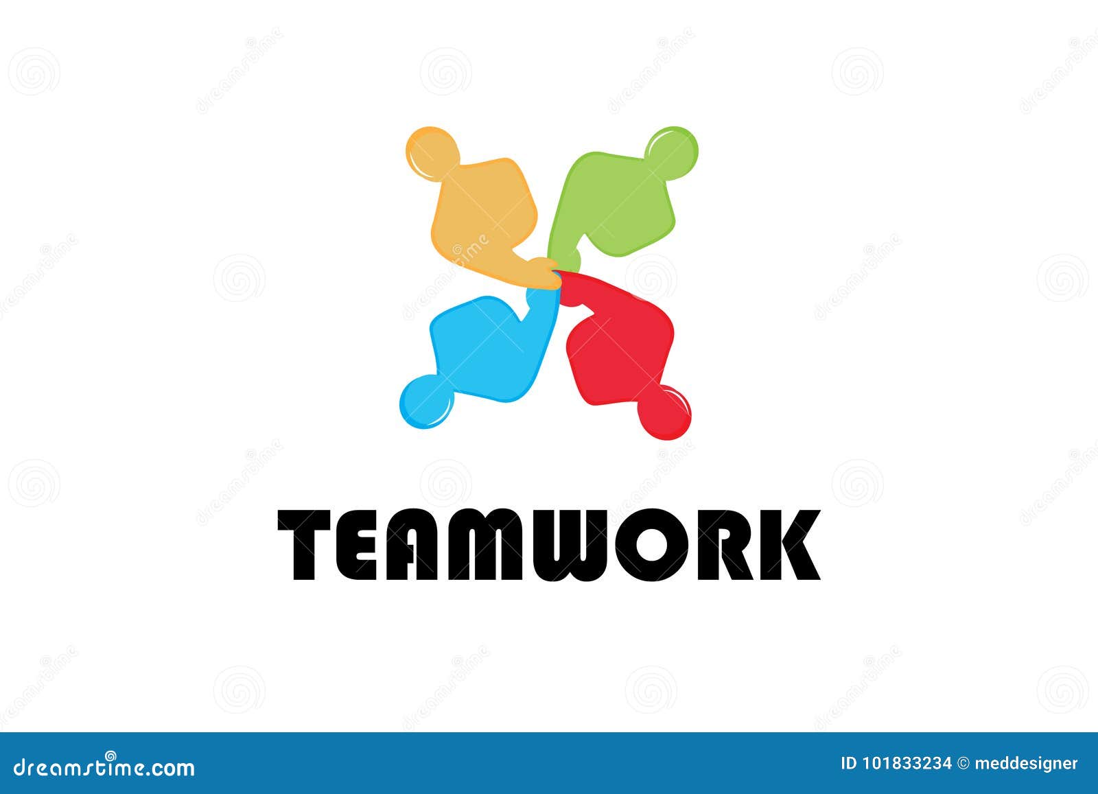 Team work logo stock vector. Illustration of business - 101833234