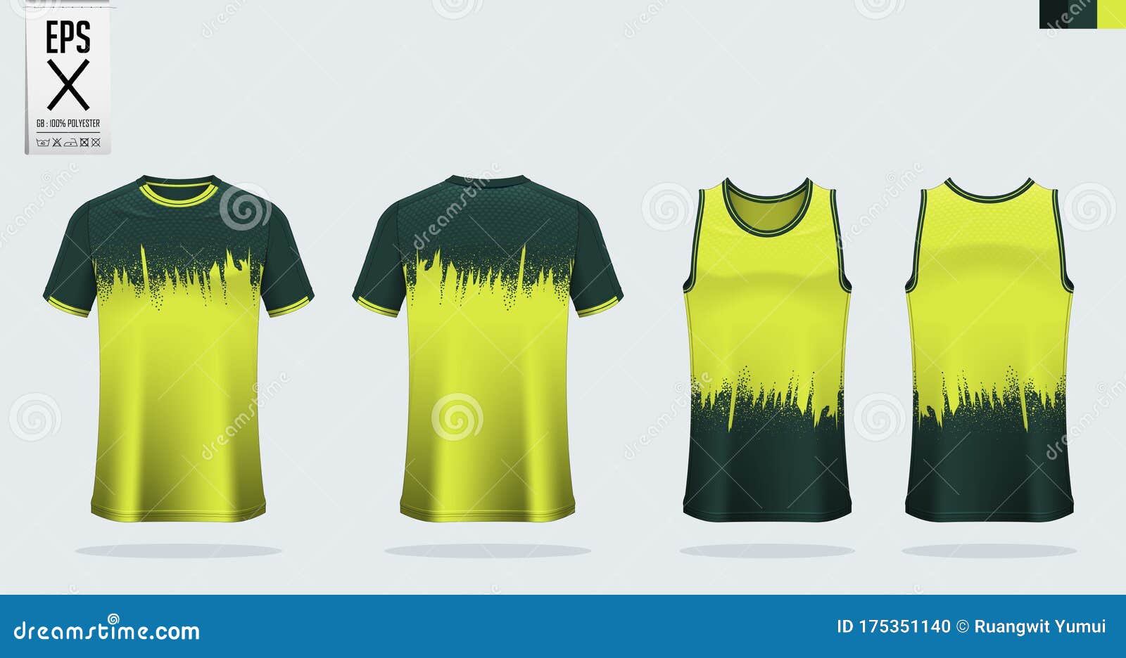 Download T Shirt Mockup Sport Shirt Template Design For Soccer Jersey Football Kit Tank Top For Basketball Jersey And Running Singlet Stock Vector Illustration Of Sign Jersey 175351140