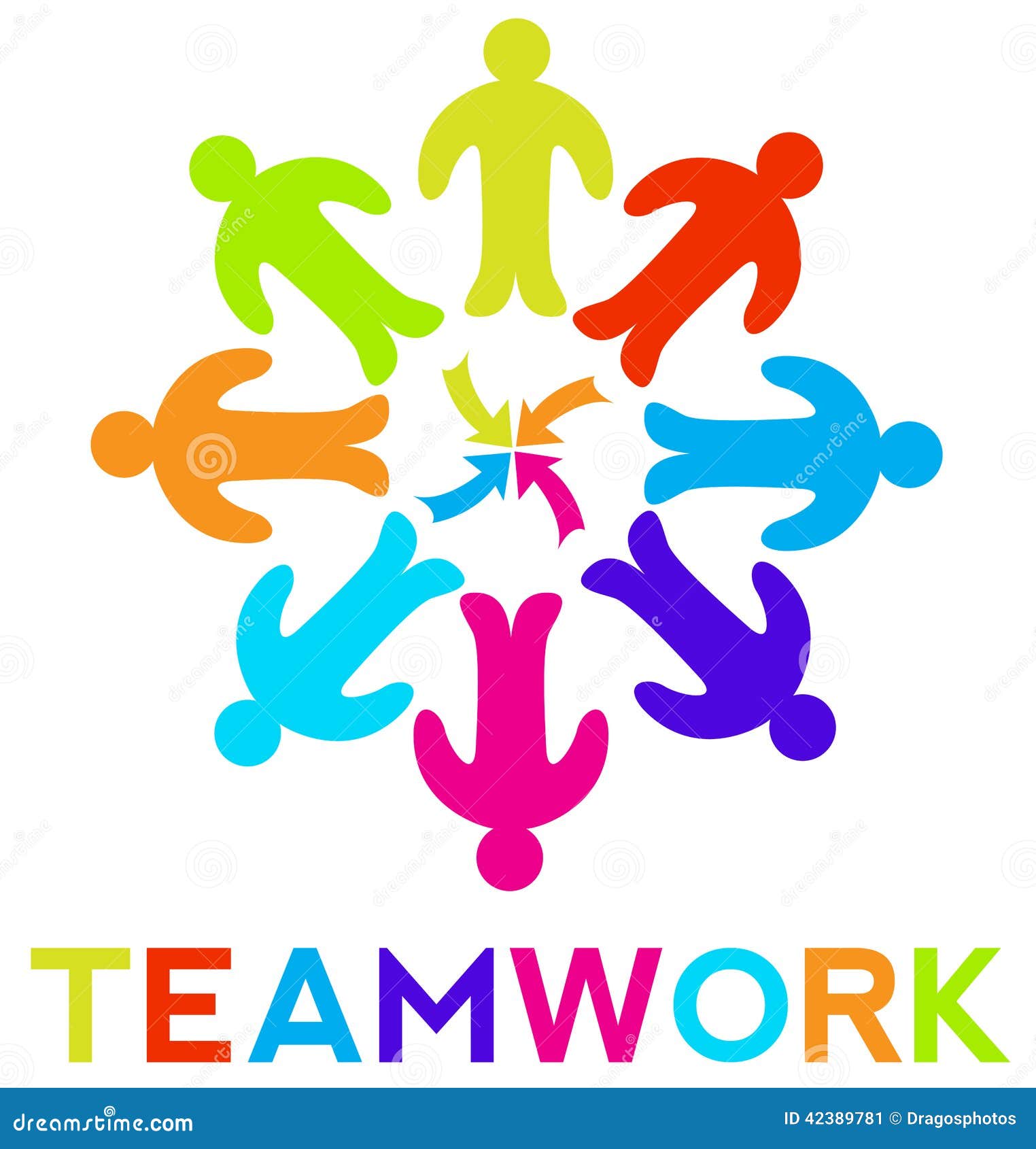 Teamwork stock illustration. Illustration of design, people - 42389781