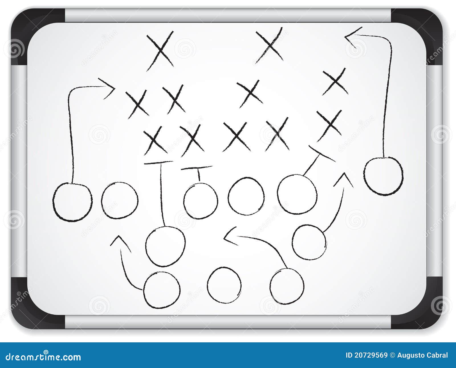 teamwork football game plan whiteboard 20729569