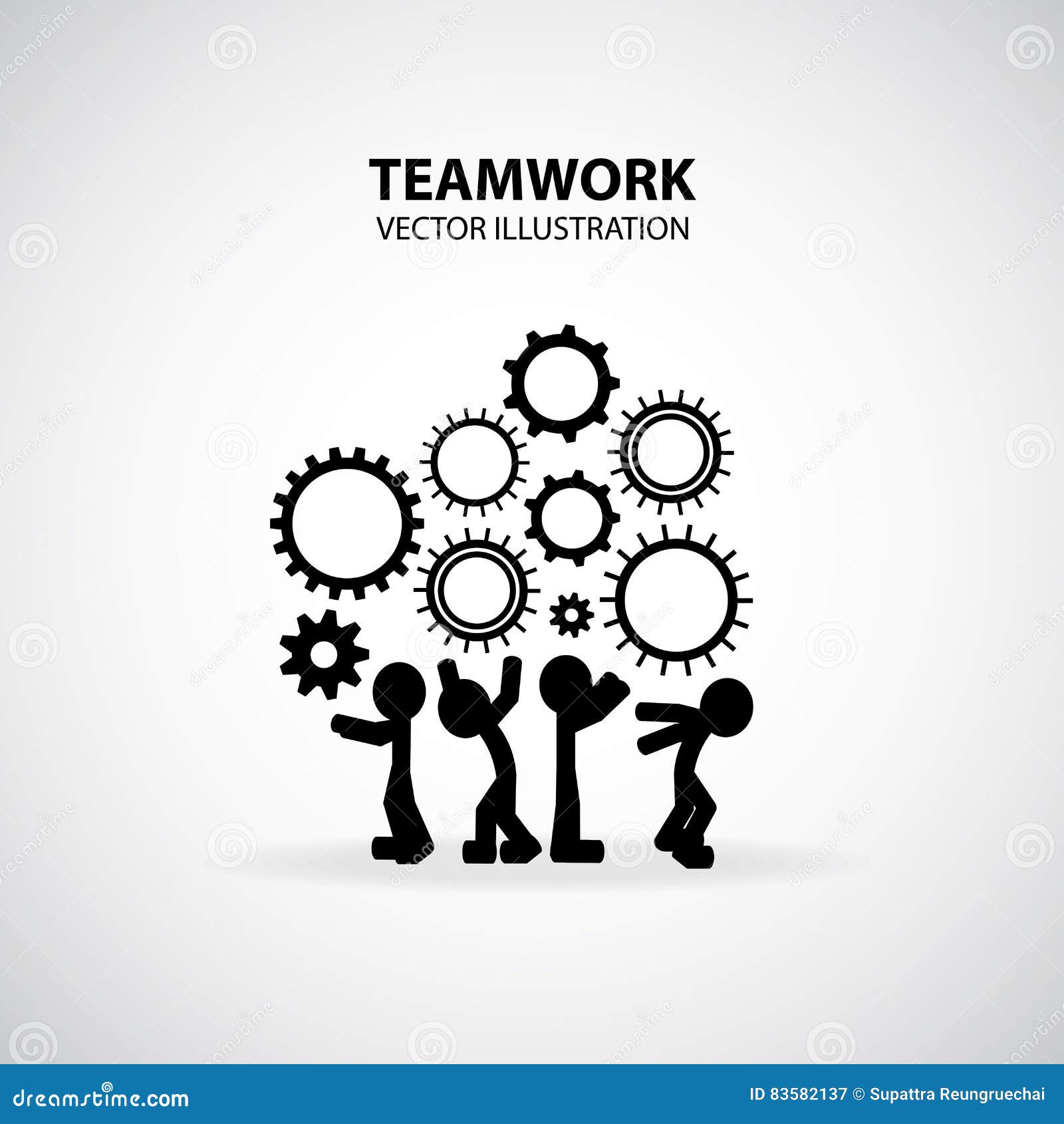 Teamwork Graphic Design stock vector. Illustration of concept 83582137
