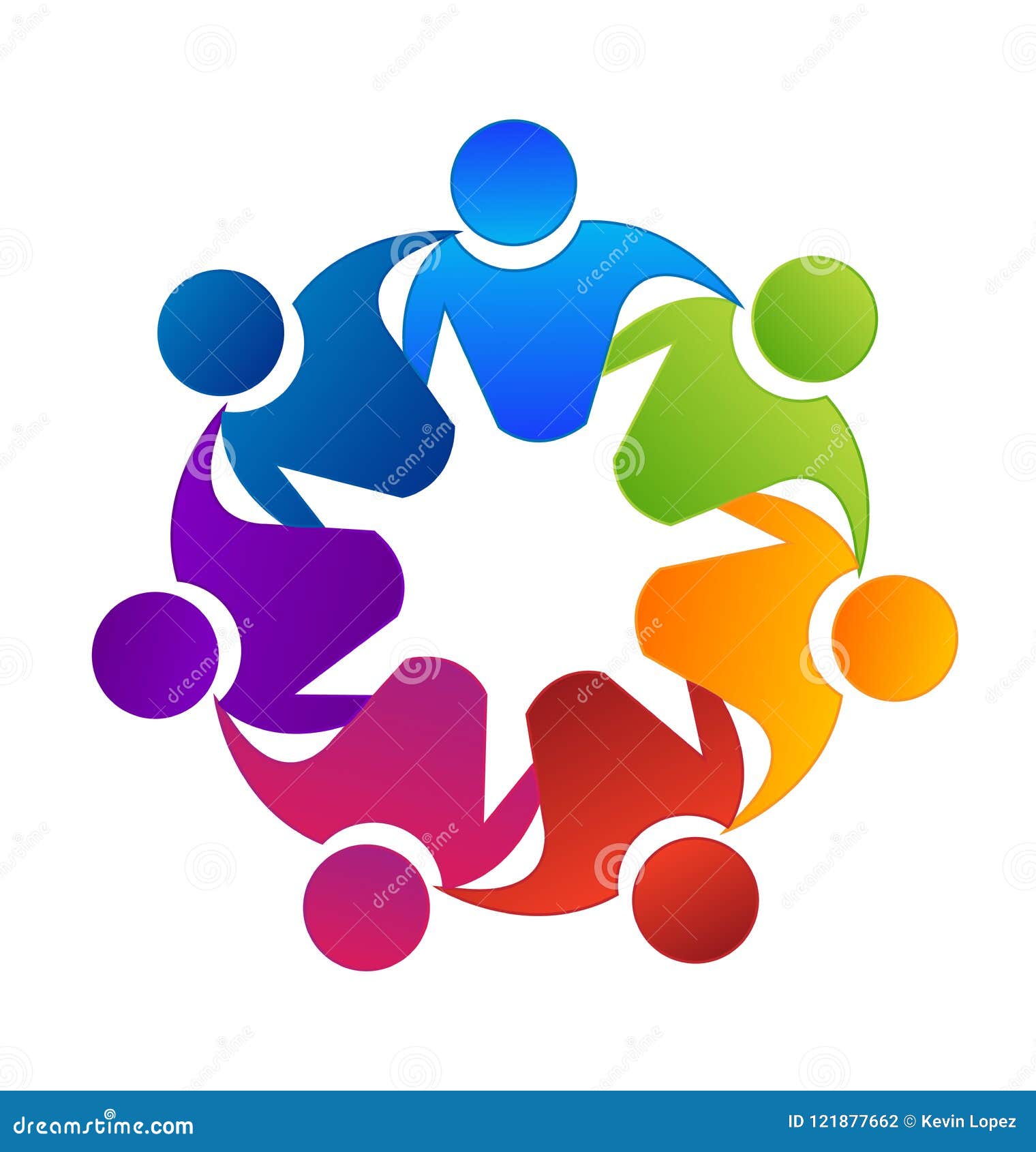 teamwork group building and unity,  logo
