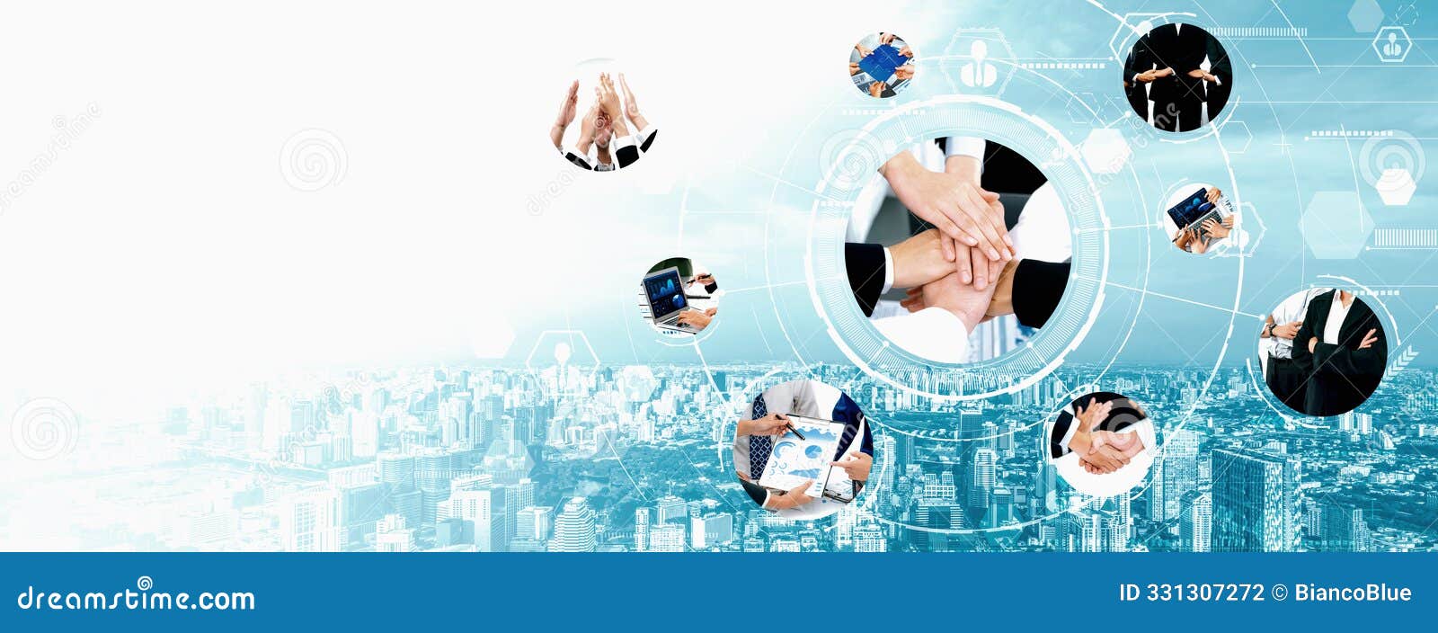 teamwork and human resources hr management technology for business vexel