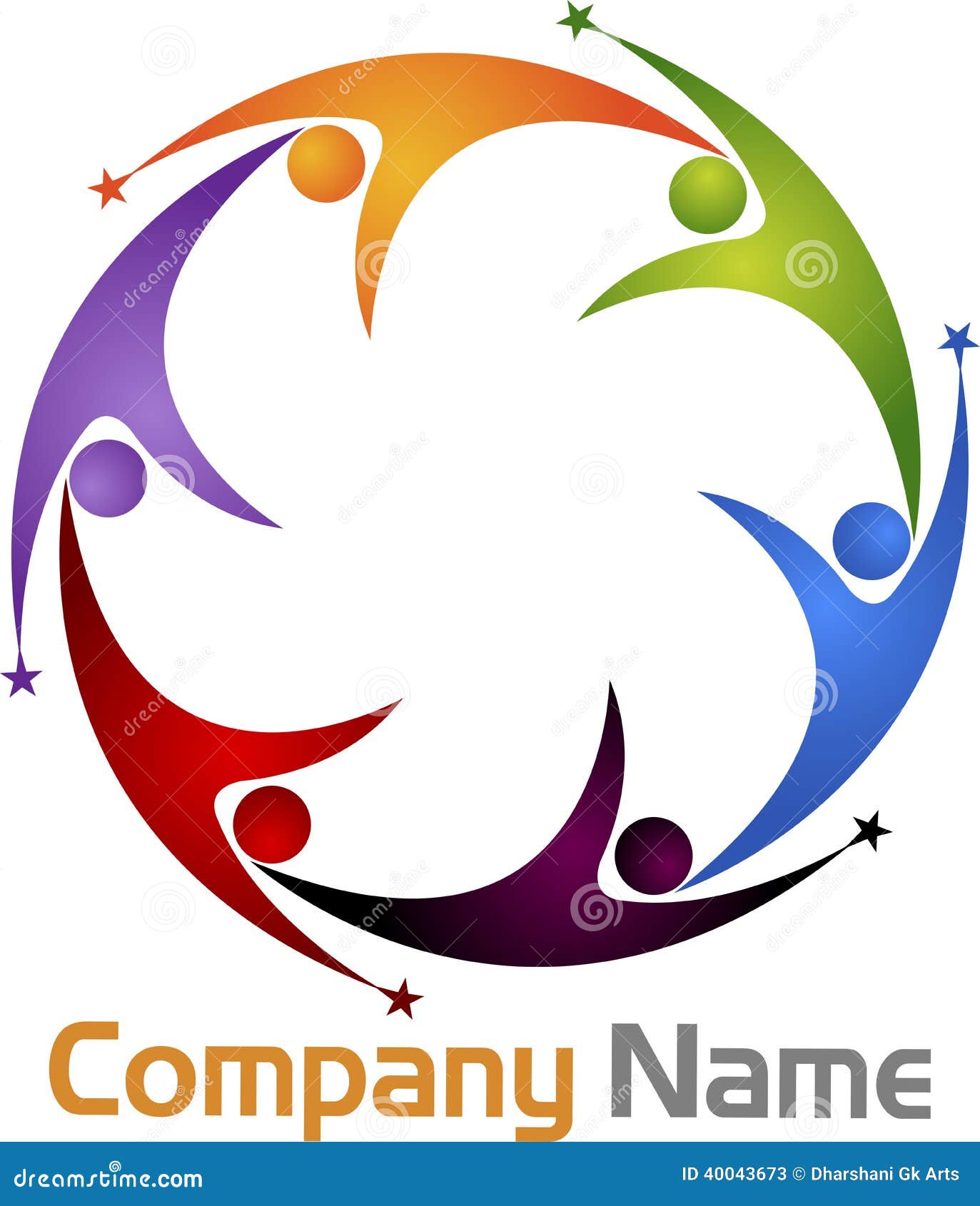 Teamwork Logo Stock Vector - Image: 40043673