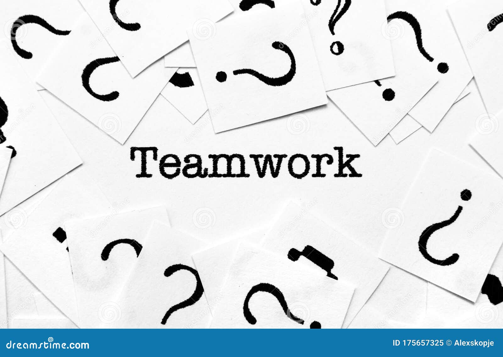 Teamwork and question mark stock image. Image of team 175657325