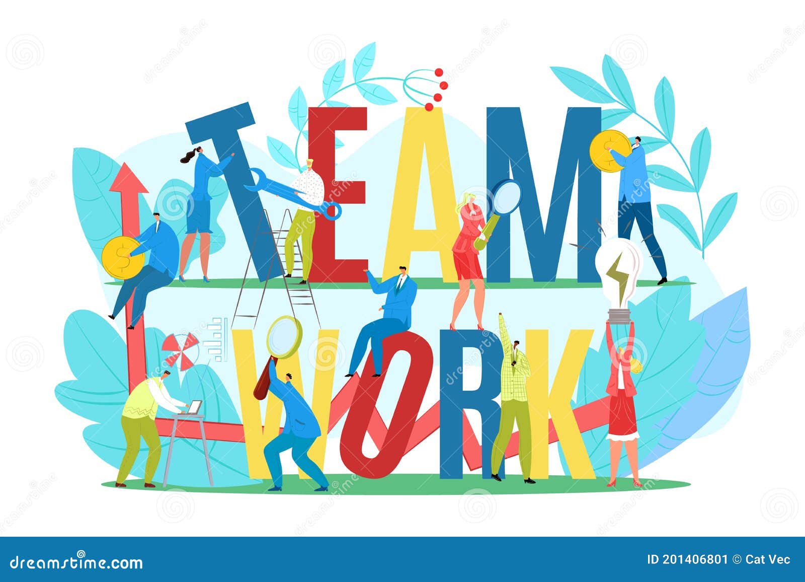 Teamwork Sign with Success People Concept, Vectot Illustration. Business Man Woman Work in Team, Cartoon Achievement Stock Vector - Illustration of information, celebration: 201406801 Teamwork Sign with Success People Concept, Vectot Illustration. Business Man Woman Work in Team, Cartoon Achievement Stock Vector - Illustration of information, celebration: 201406801