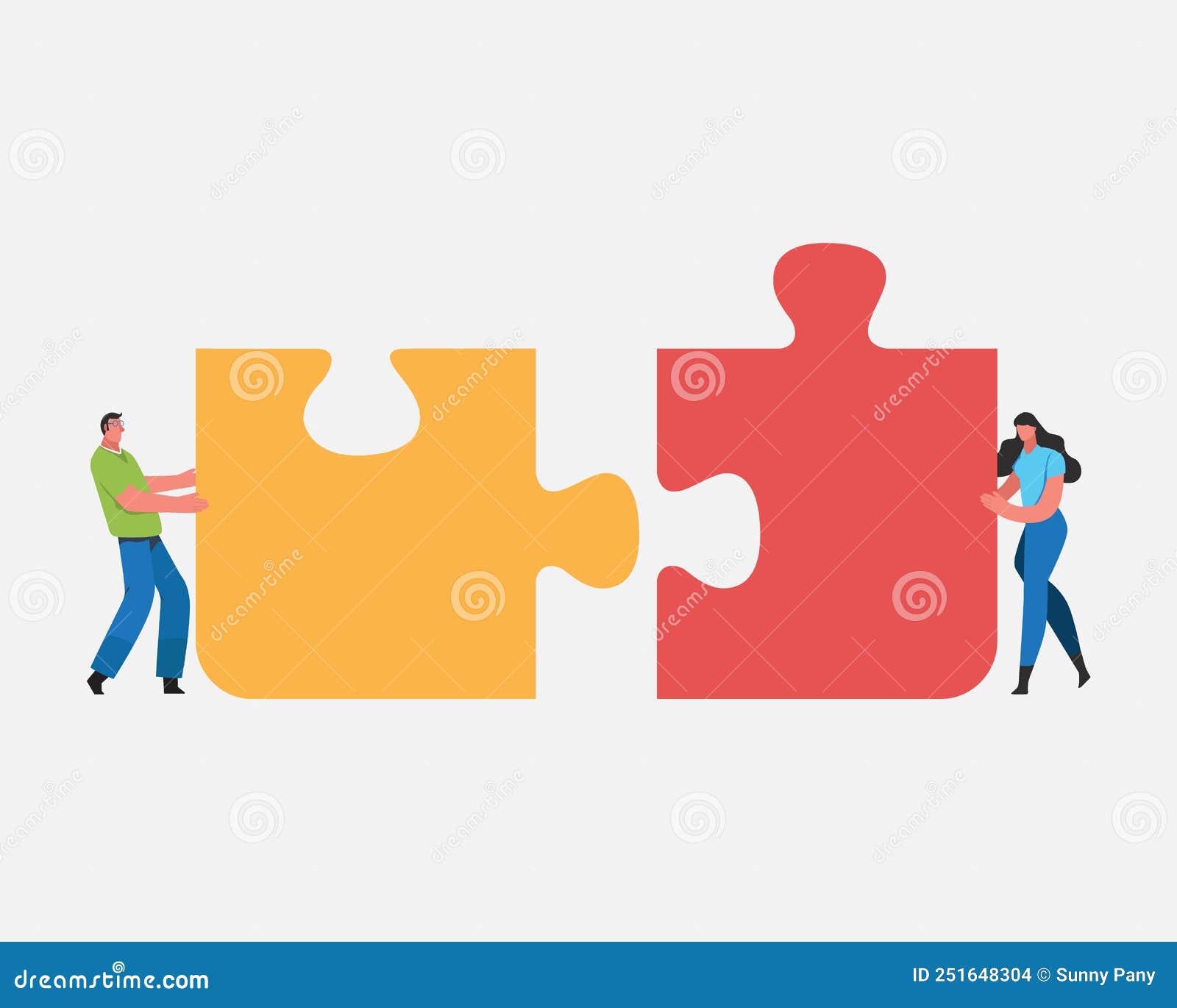 Teamwork Successful Together Concept. Marketing Content. Harmonious ...