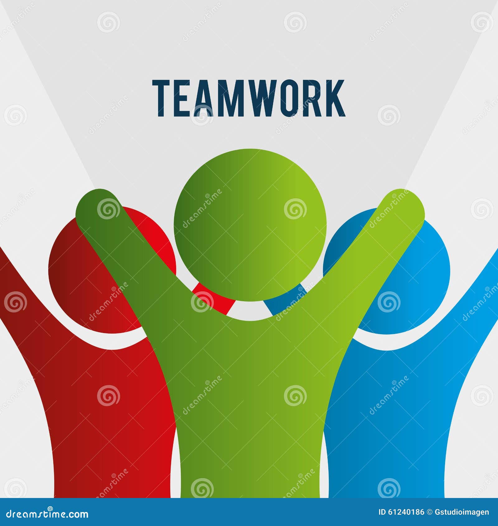 Teamwork Support and Leadership Stock Vector - Illustration of ...