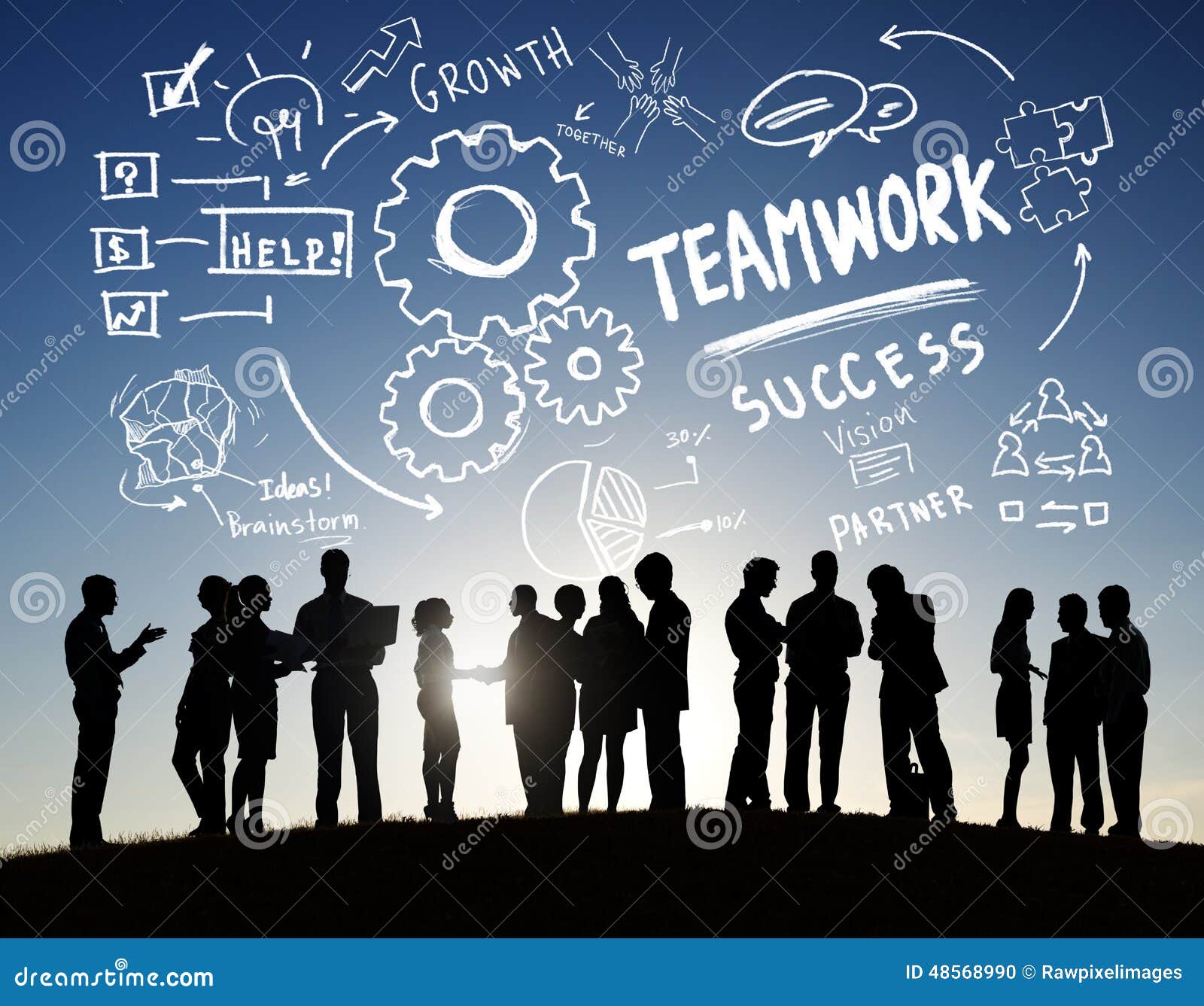 teamwork team together collaboration business communication outdoors concept