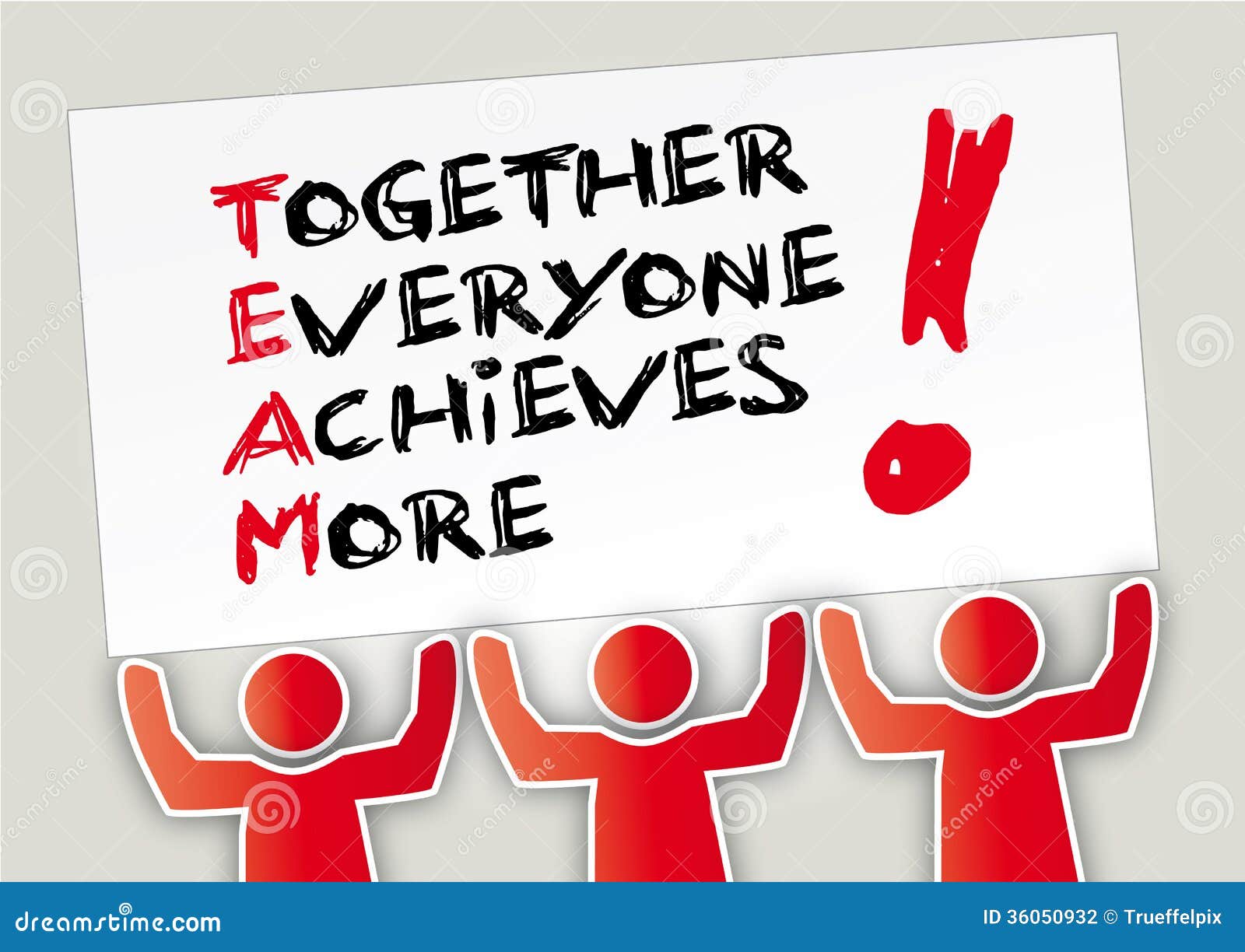 Teamwork Together stock illustration. Image of motivation - 36050932
