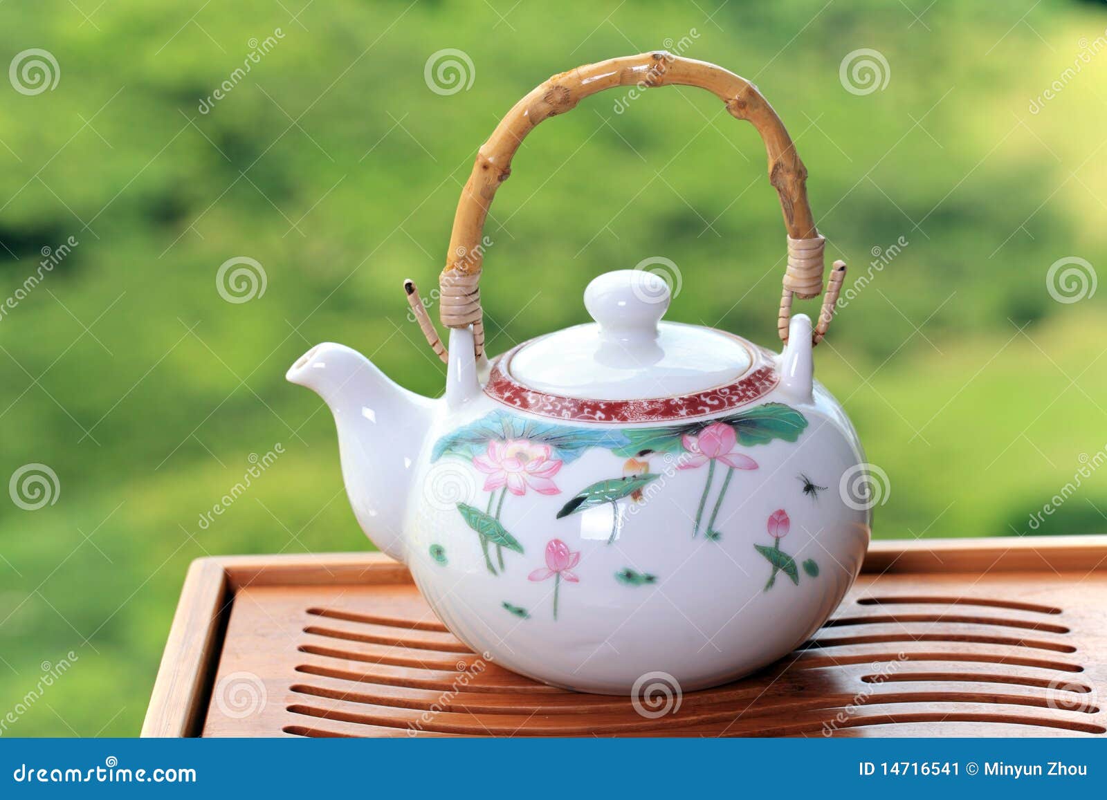 Teapot stock image. Image of asian, afternoon, bamboo 14716541