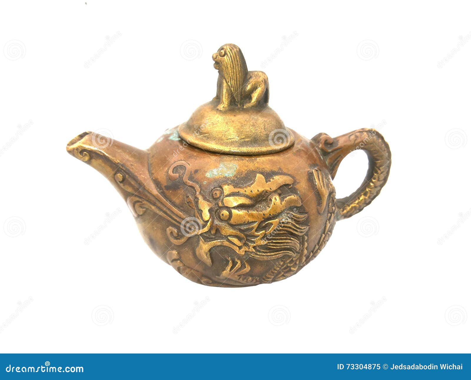Teapot brass stock image. Image of background, copper 73304875