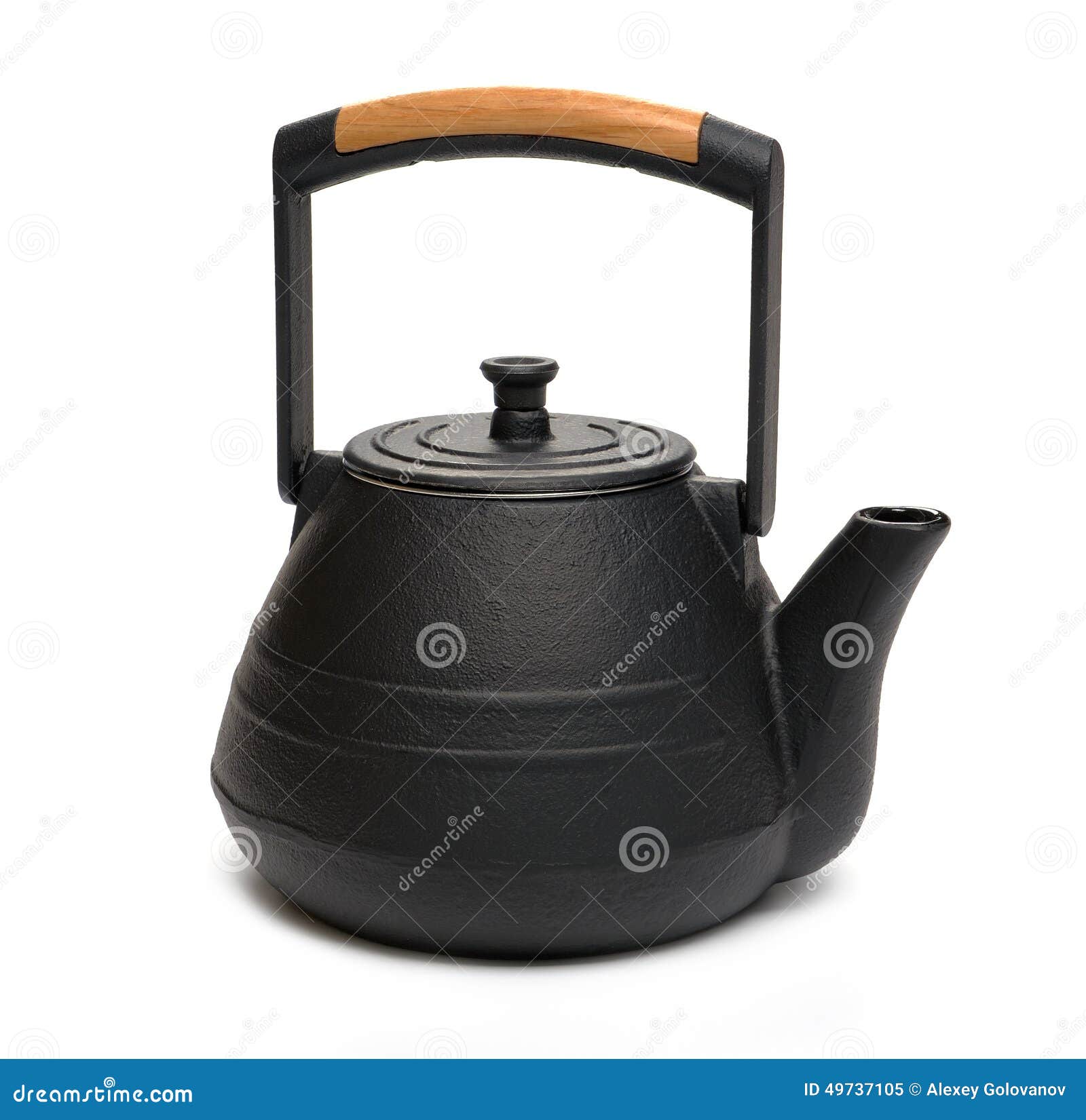 Teapot Cast iron stock image. Image of iron, white, kitchen 49737105