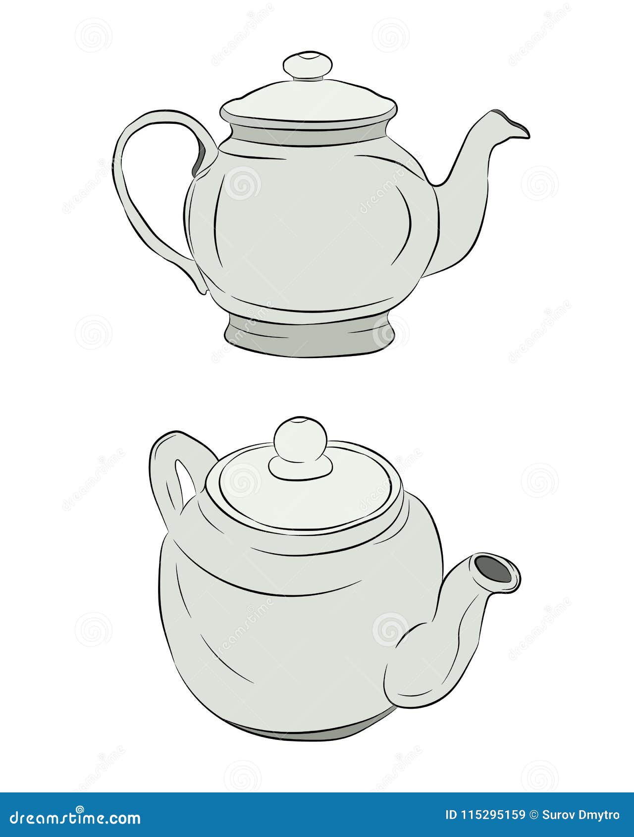 How to Draw a Tea Pot - Really Easy Drawing Tutorial