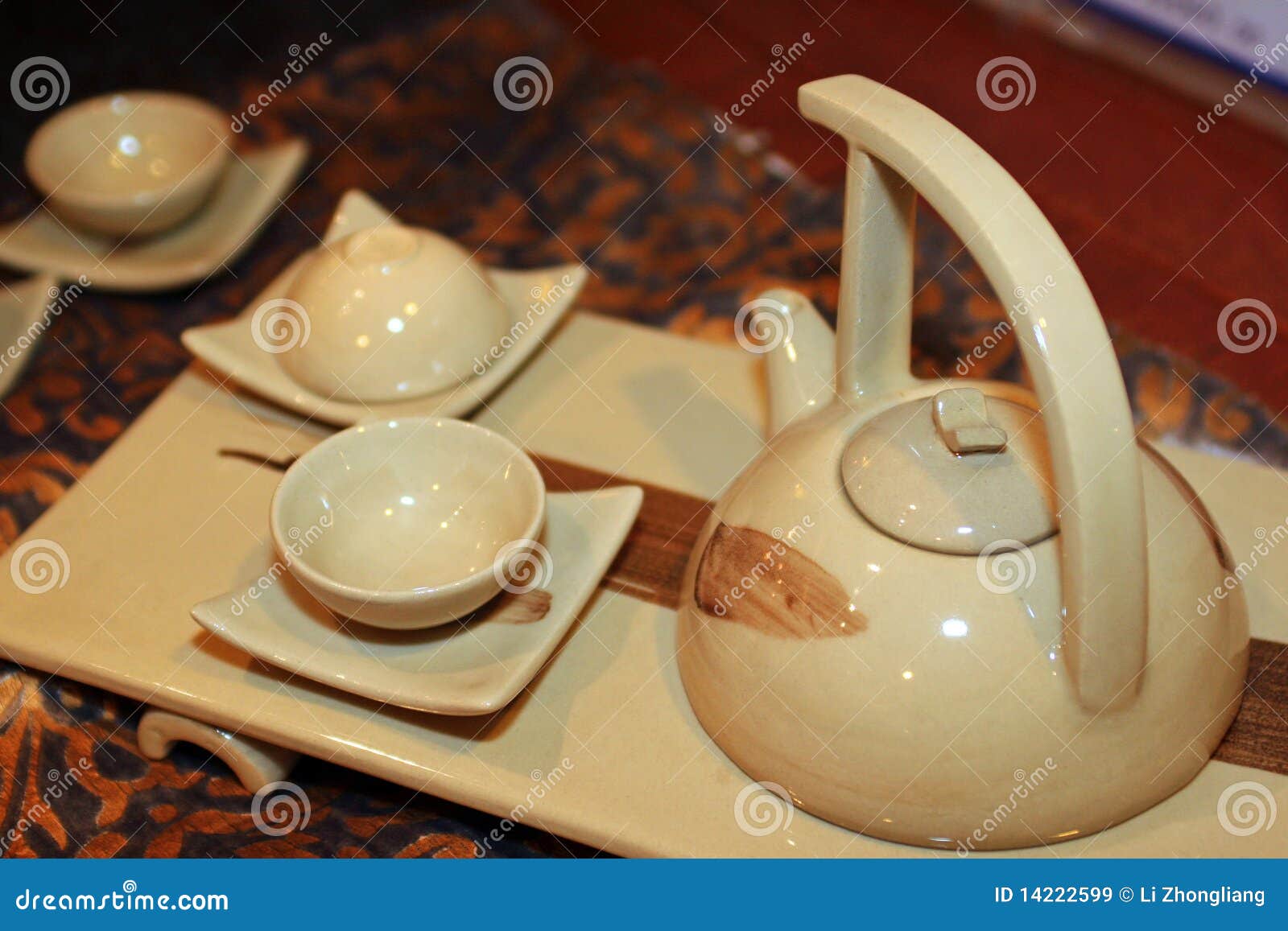 Teapot and cup stock image. Image of household, teapot 14222599