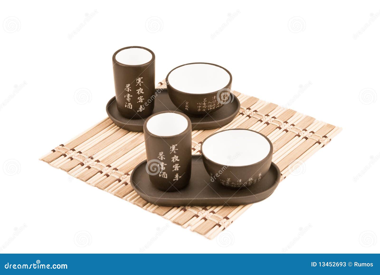 Teapot and Cups for Tea Ceremony Stock Image Image of decoration