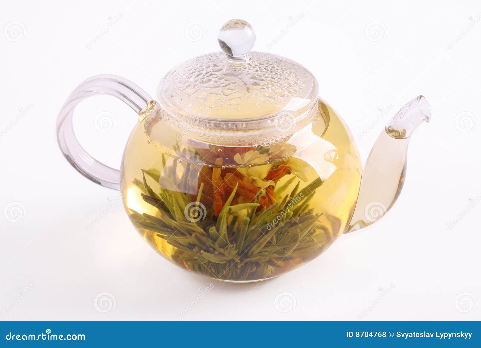 Teapot with green tea stock photo. Image of care, food 8704768