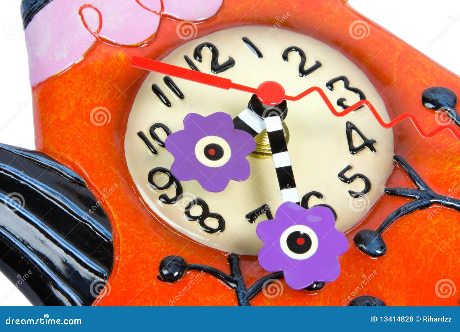 Teapot Sahpe Ceramic Wall Clock Stock Photo Image of wall, battery