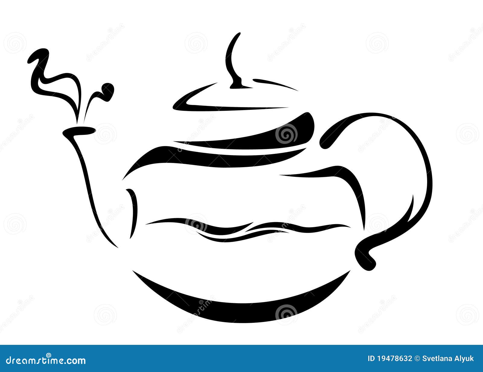 Teapot vector stock vector. Illustration of beverage  19478632