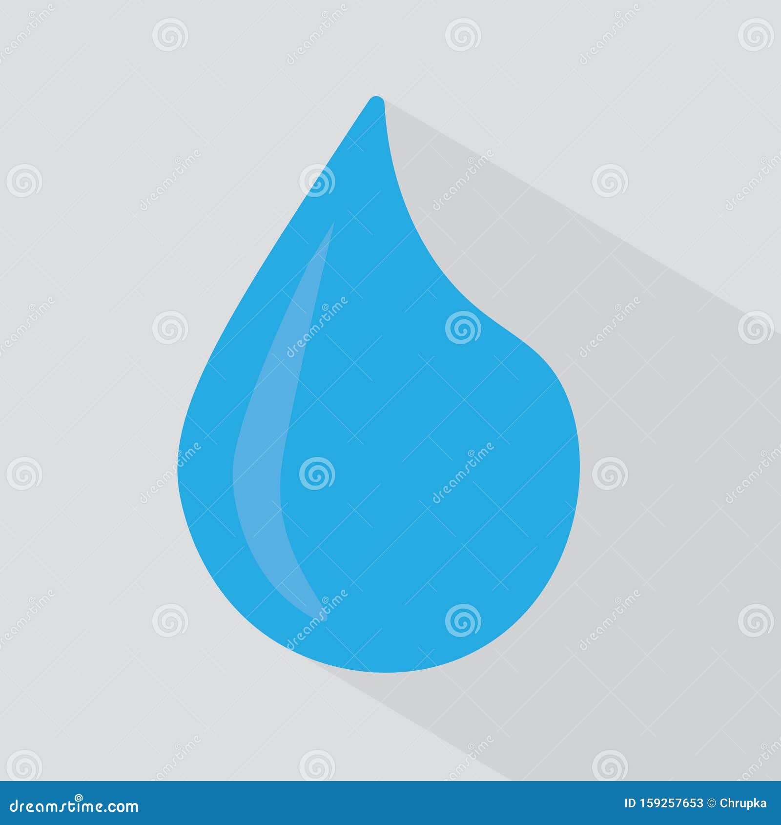 Tear or water drop icon stock vector. Illustration of fitness - 159257653