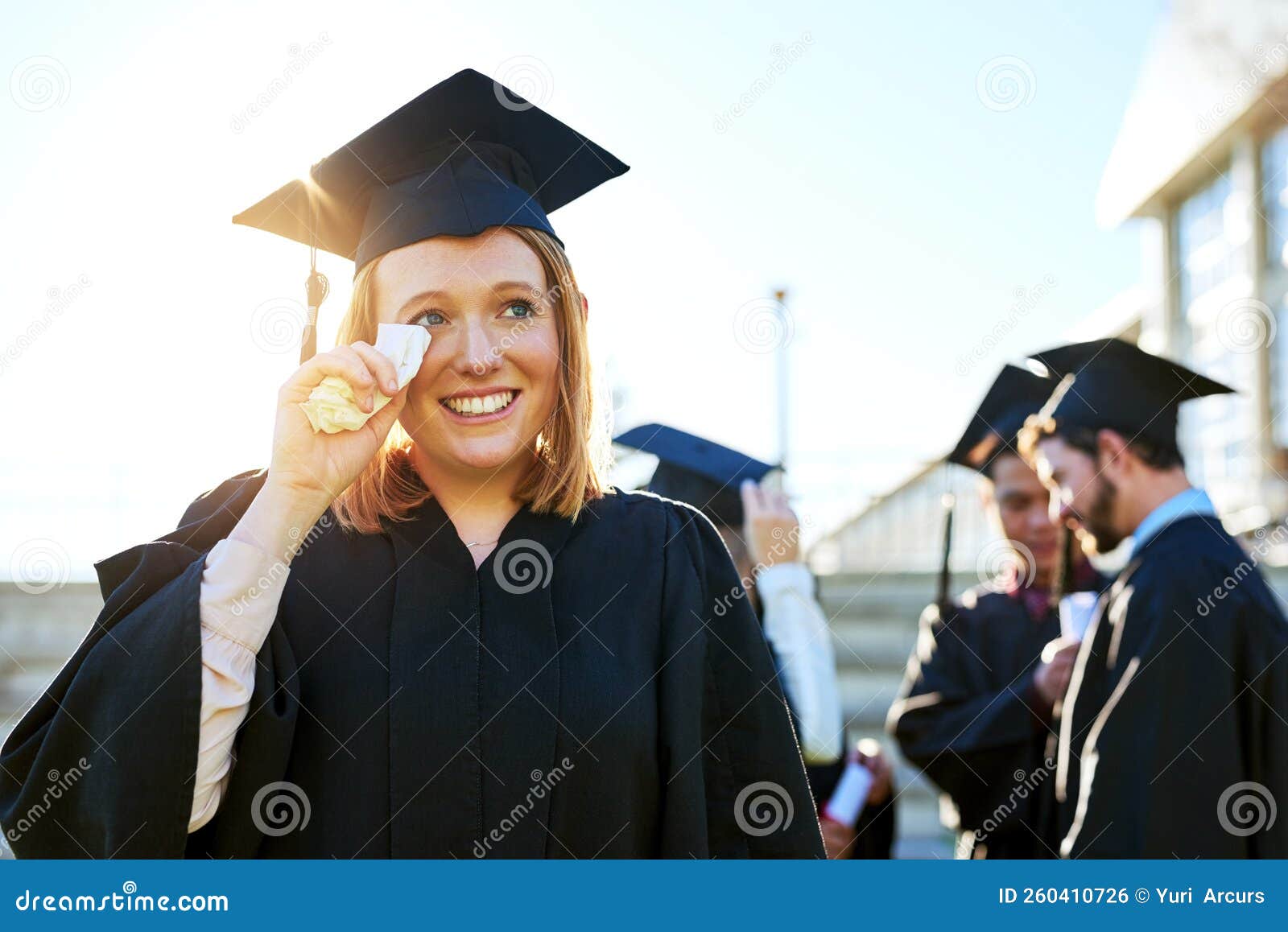 These are Tears of Joy. a Student Feeling Emotional on Graduation Day