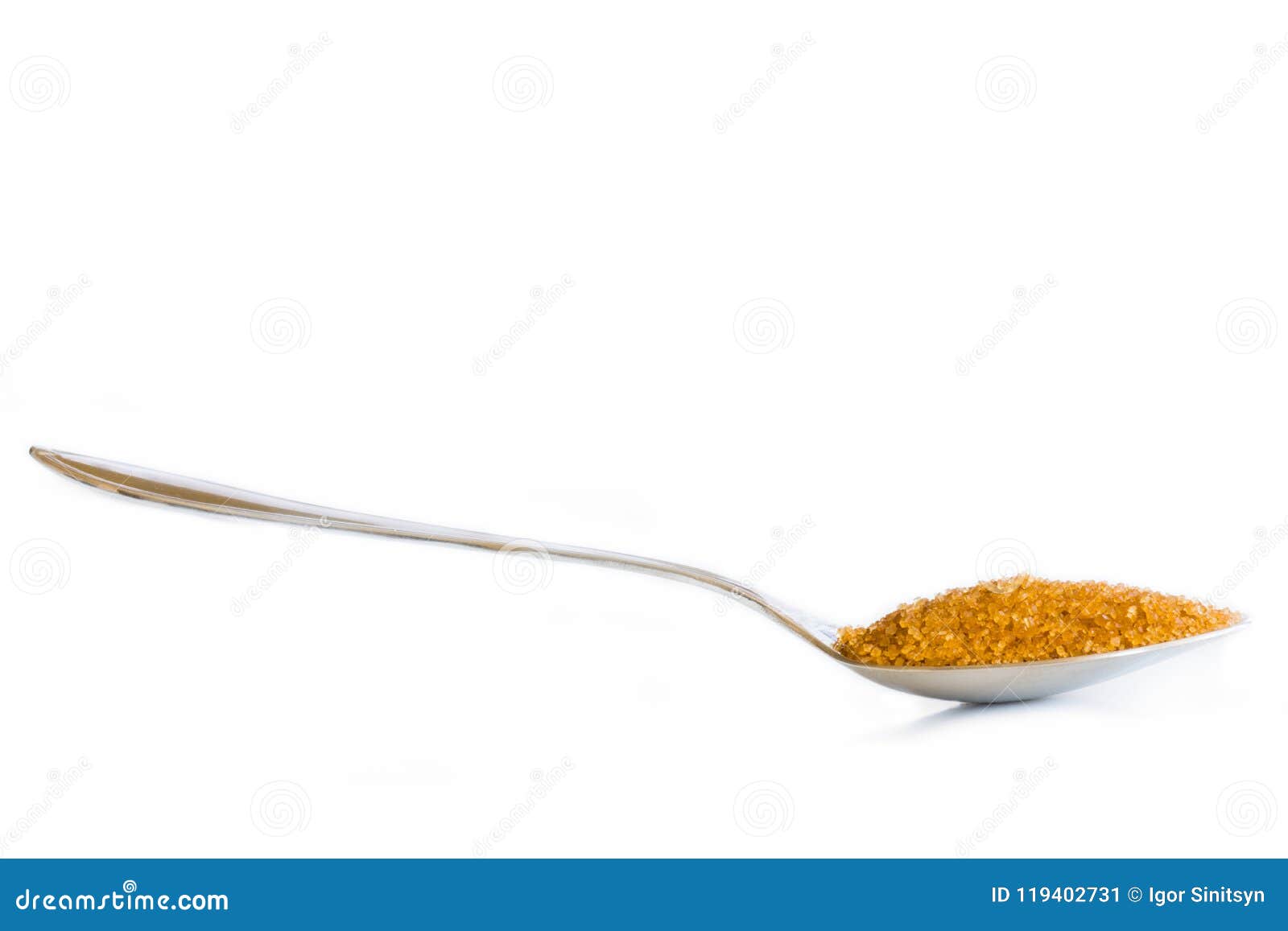 Teaspoon and brown sugar stock image. Image of food 119402731