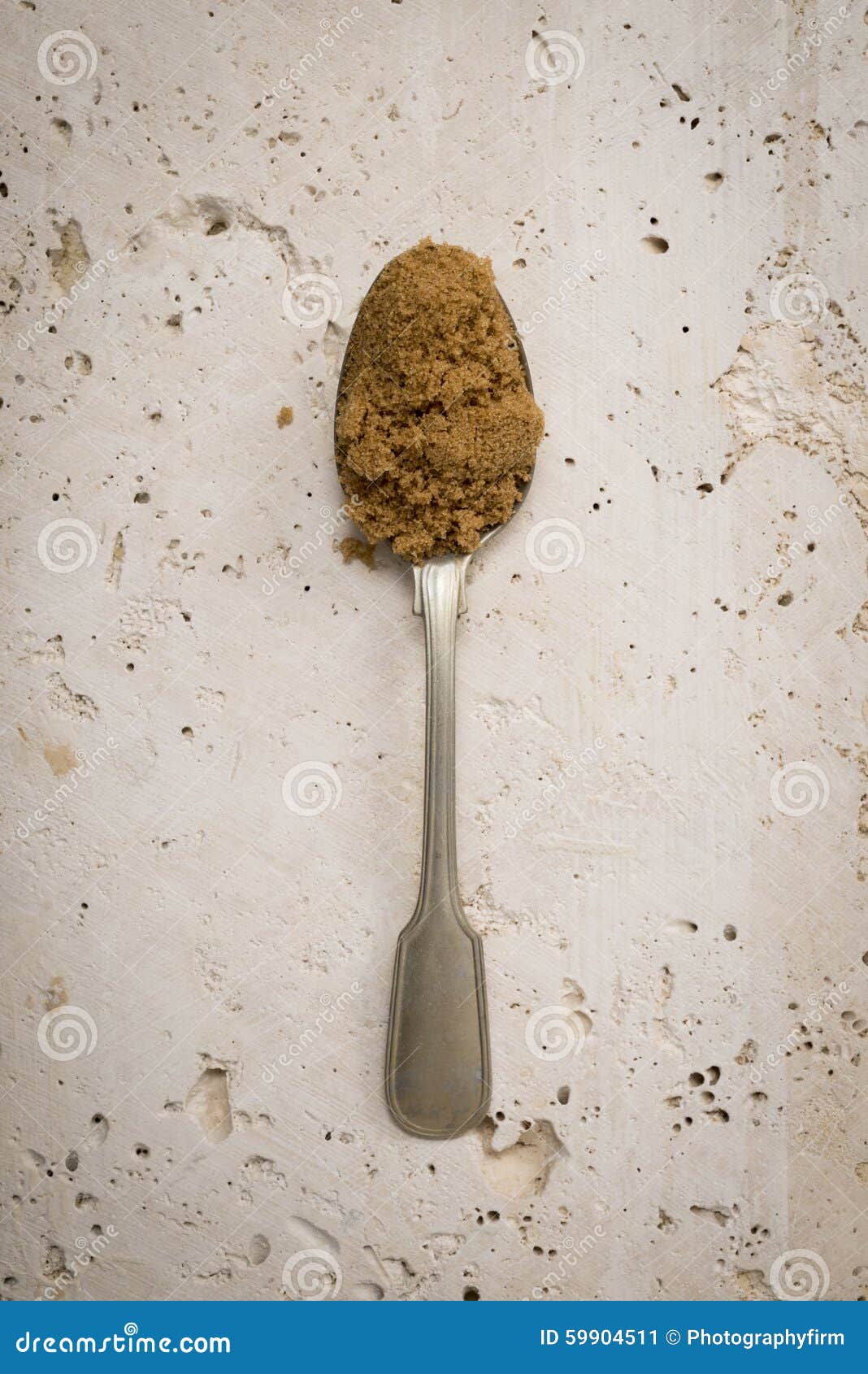 Teaspoon with Light Brown Sugar Stock Image Image of line, spoon