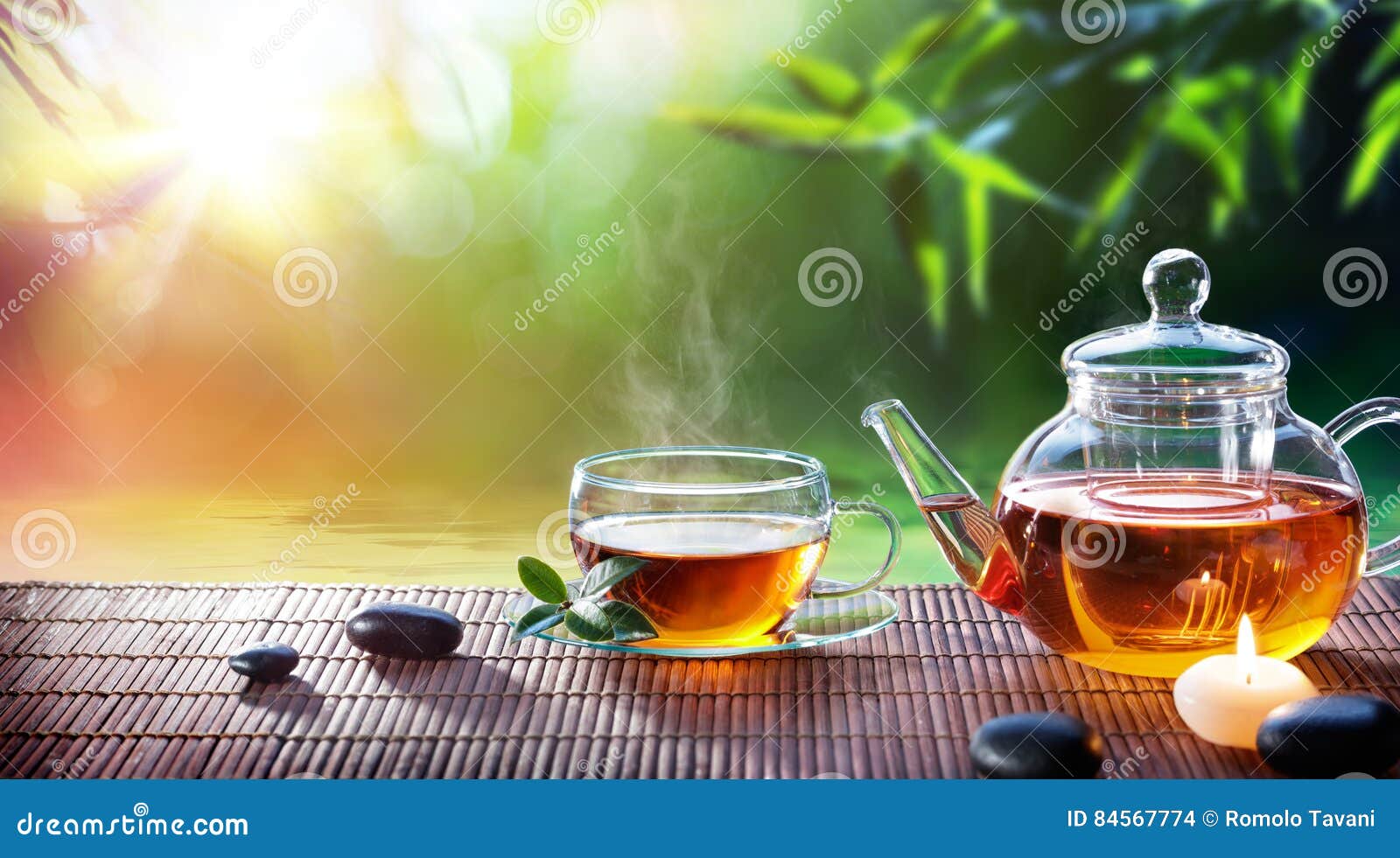 teatime - relax with hot tea