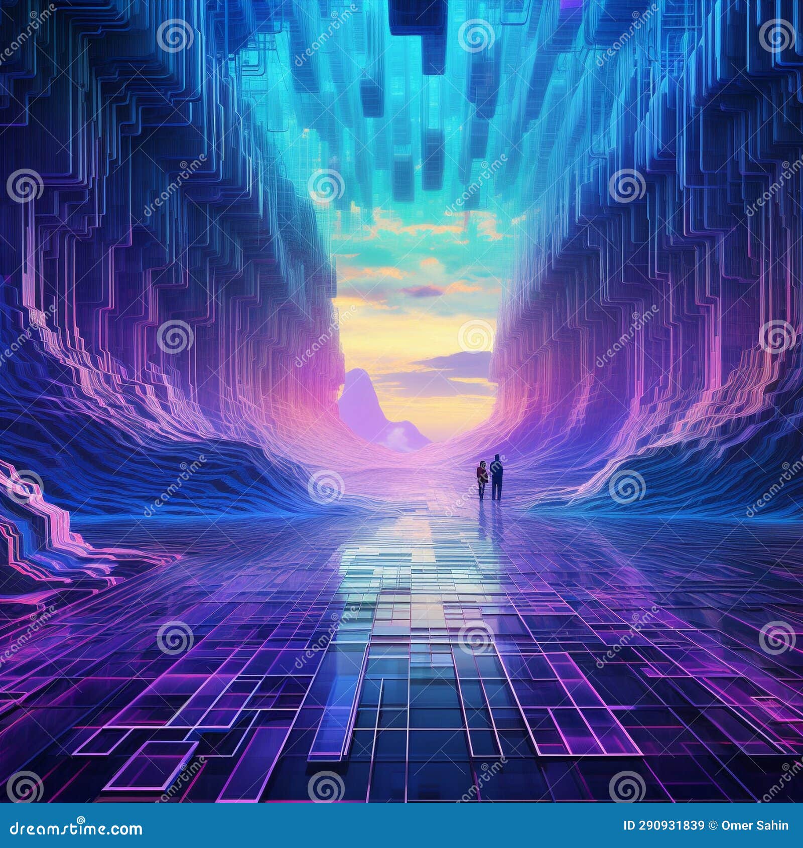 Tech Dreamscape stock illustration. Illustration of depicts - 290931839 
