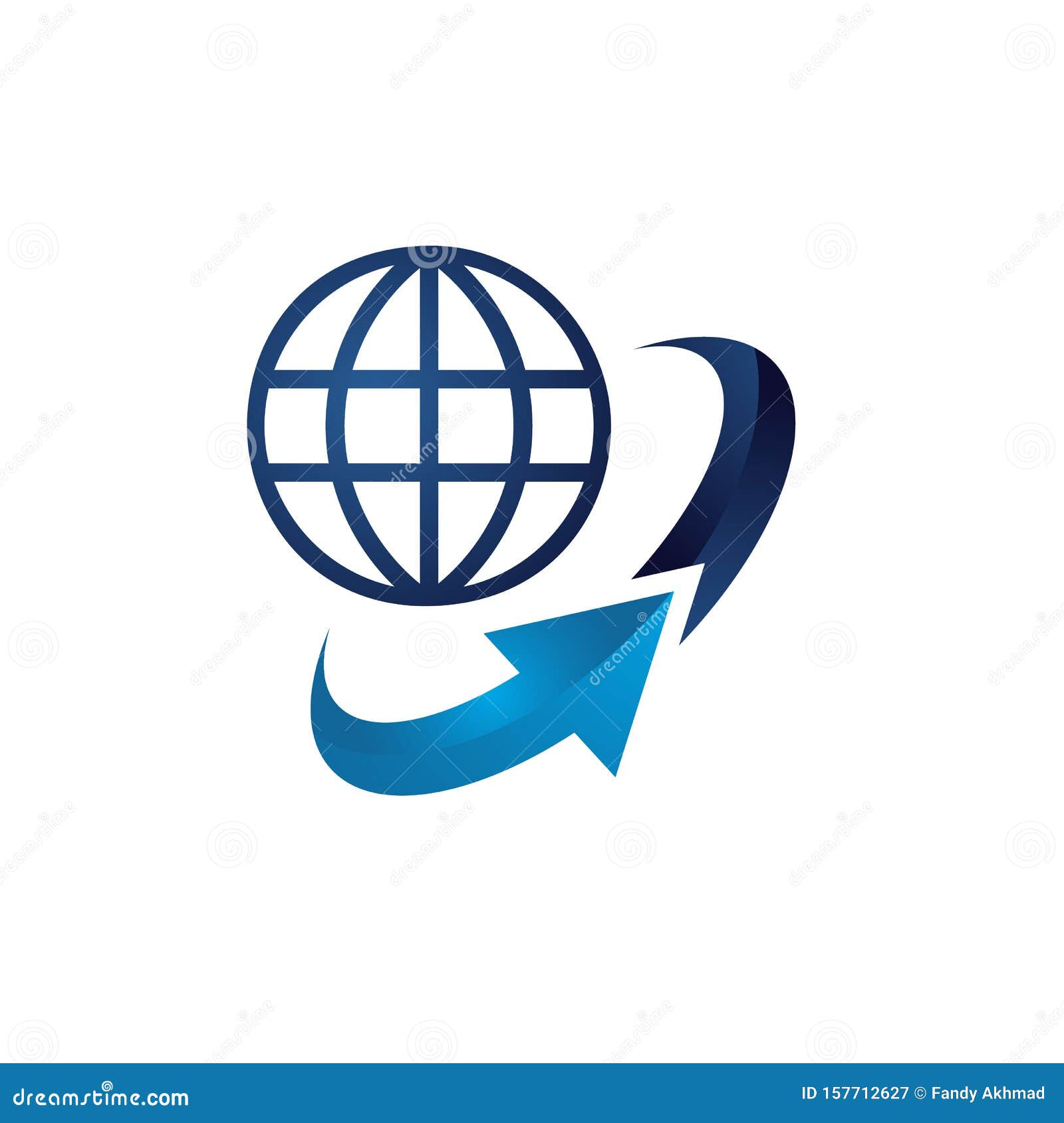 Tech Globe Logo Design For International Business Of Global Technology