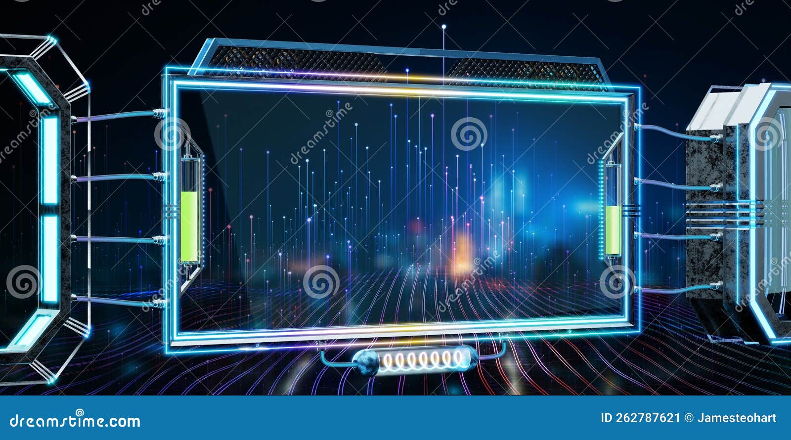 tech user interface template for a smart business