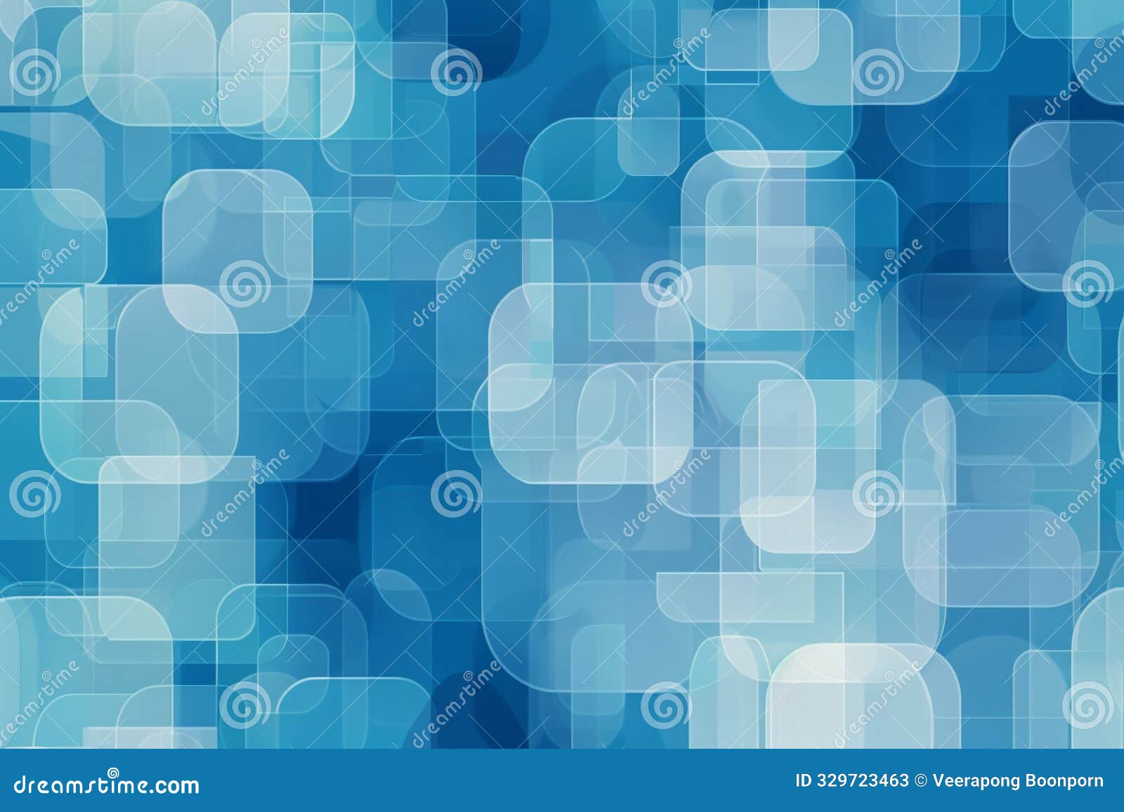 techie blue background with rounded squares, digital elegance, modern 