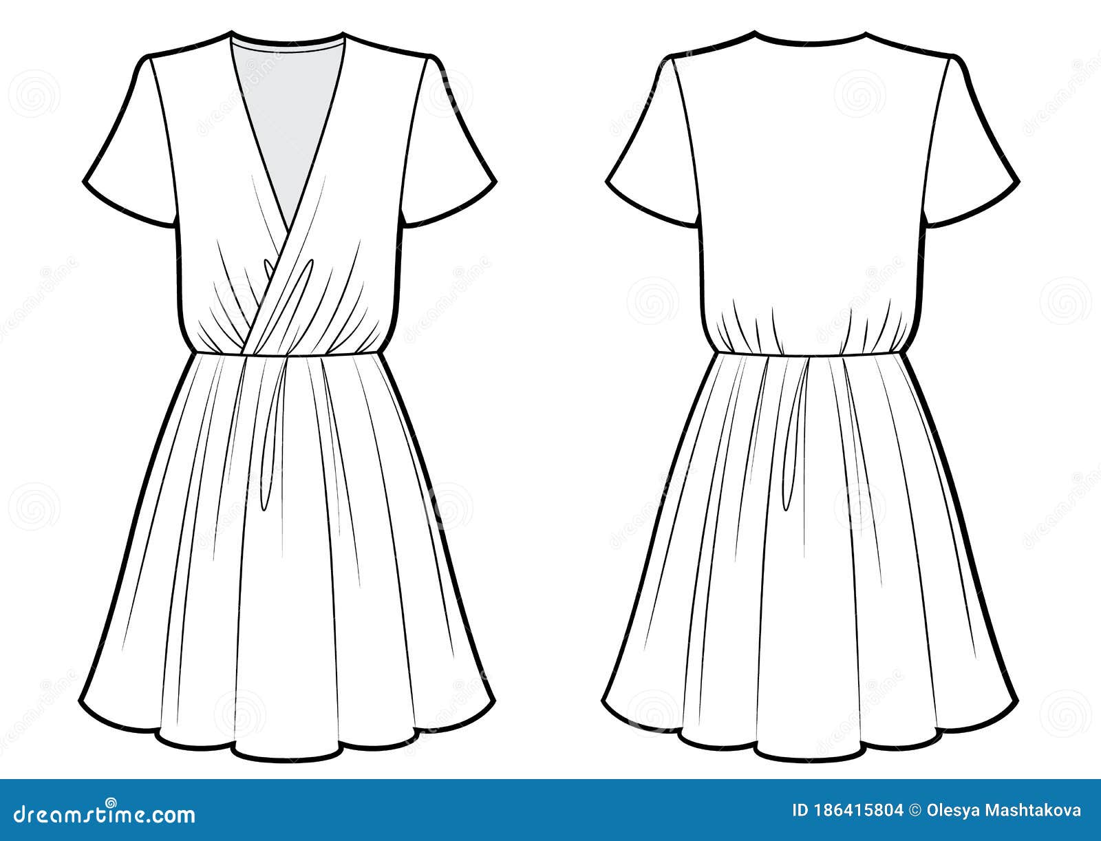 Technical Drawing Dress