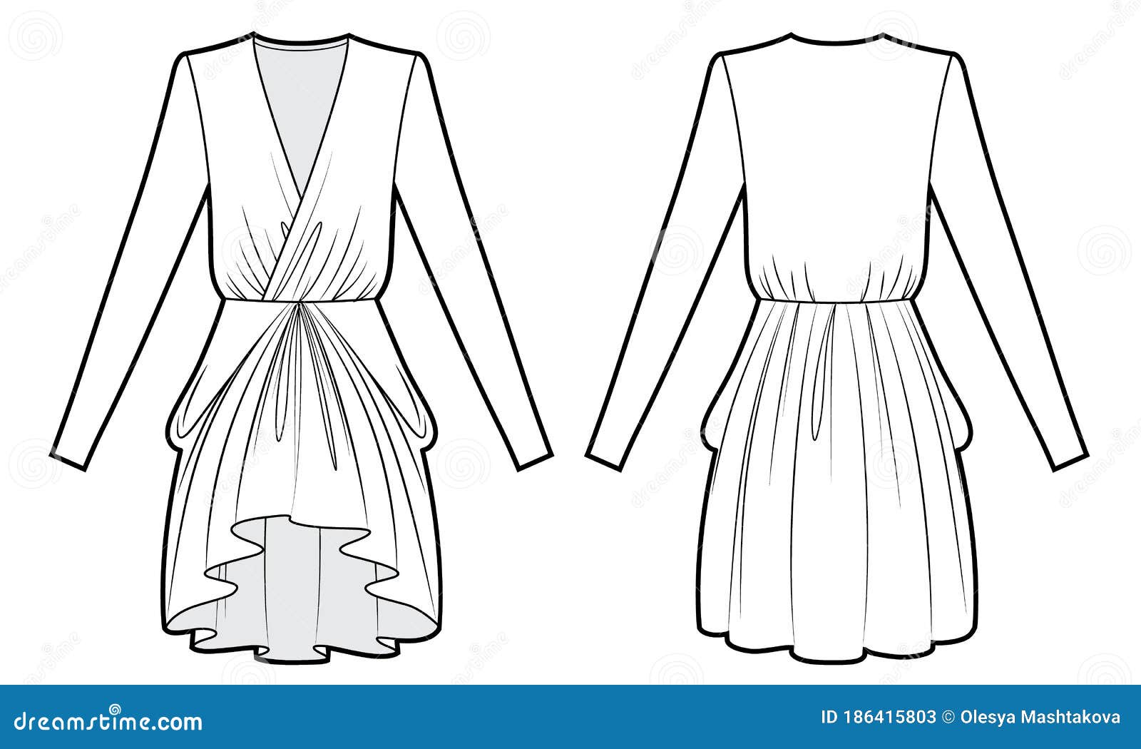 technical drawing dress