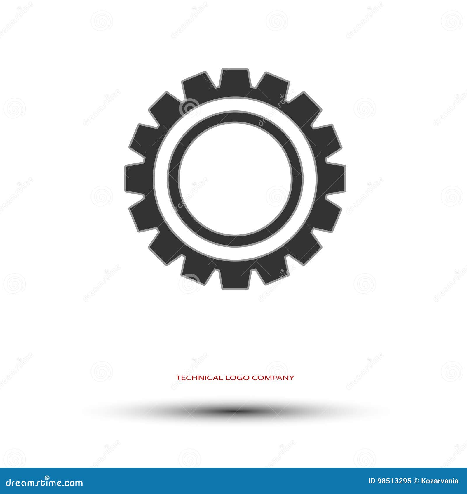 Technical Logo Company Stock Vector Illustration Of Dark 98513295