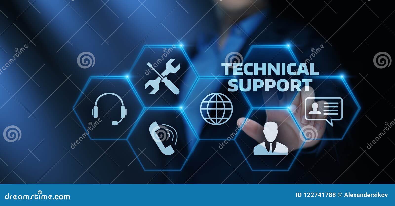 technical support customer service business technology internet concept
