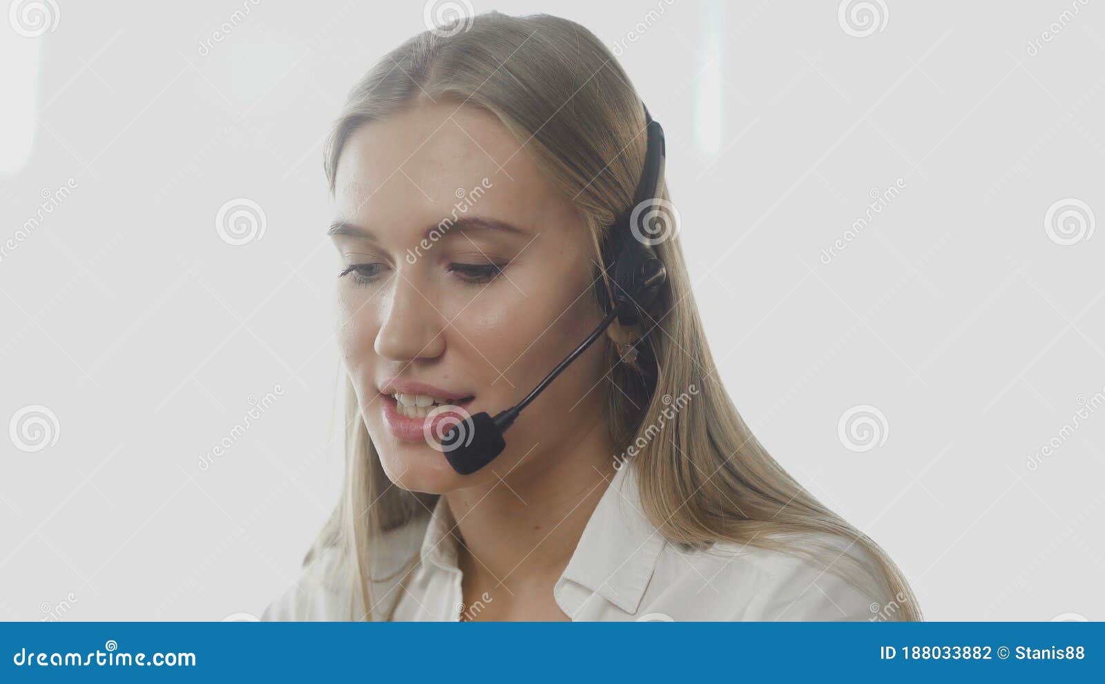 Technical Support Specialist Talking with Customer by Headset Stock Photo Image of helpline