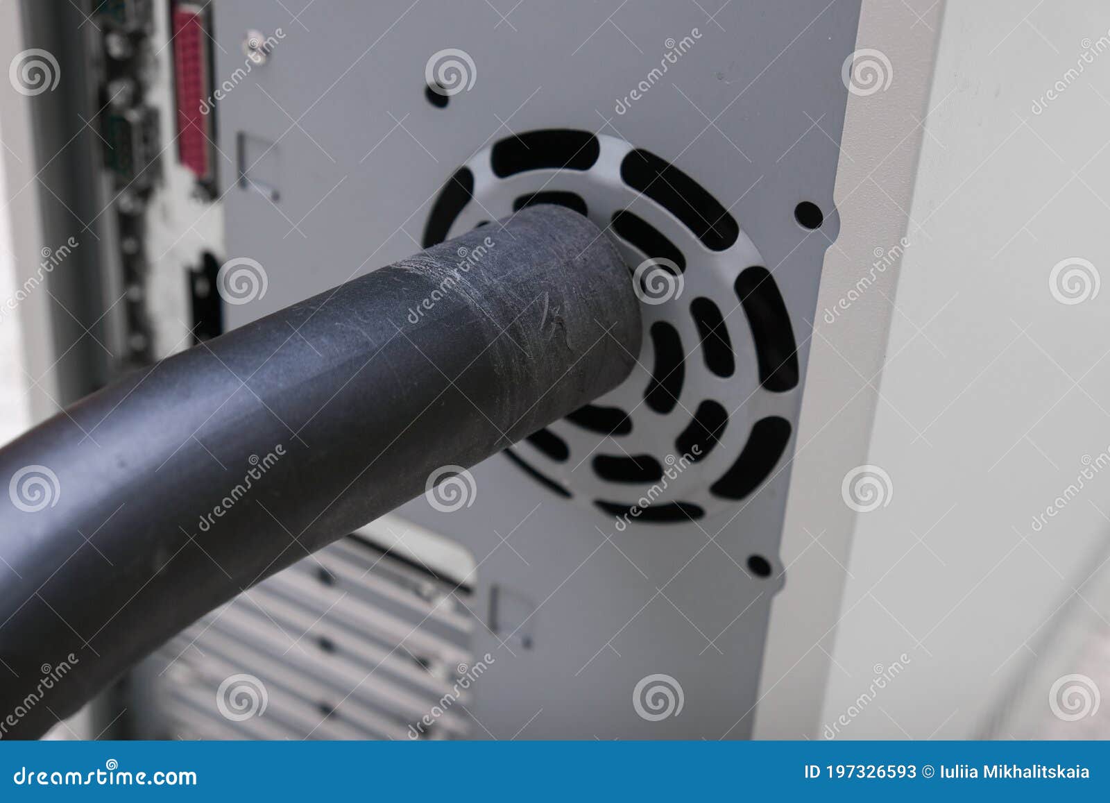 A Technician Cleaning Fan Of A Computer System Box With Vacuum Cleaner From Dust And Dirt Diy And Computer Maintenance Concept Stock Image Image Of Motherboard Airflow 197326593