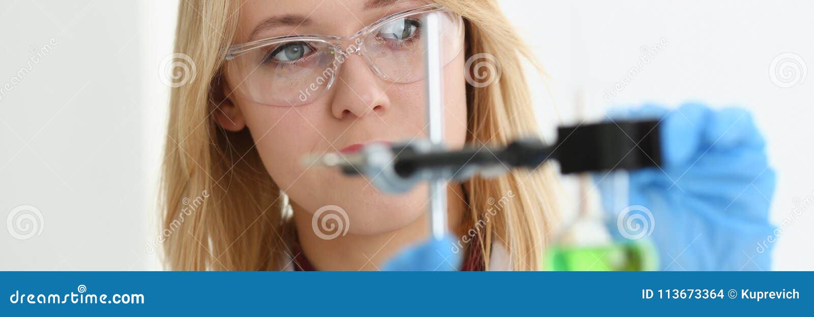 Technician Hold in Arms in Protective Gloves Stock Photo - Image of ...