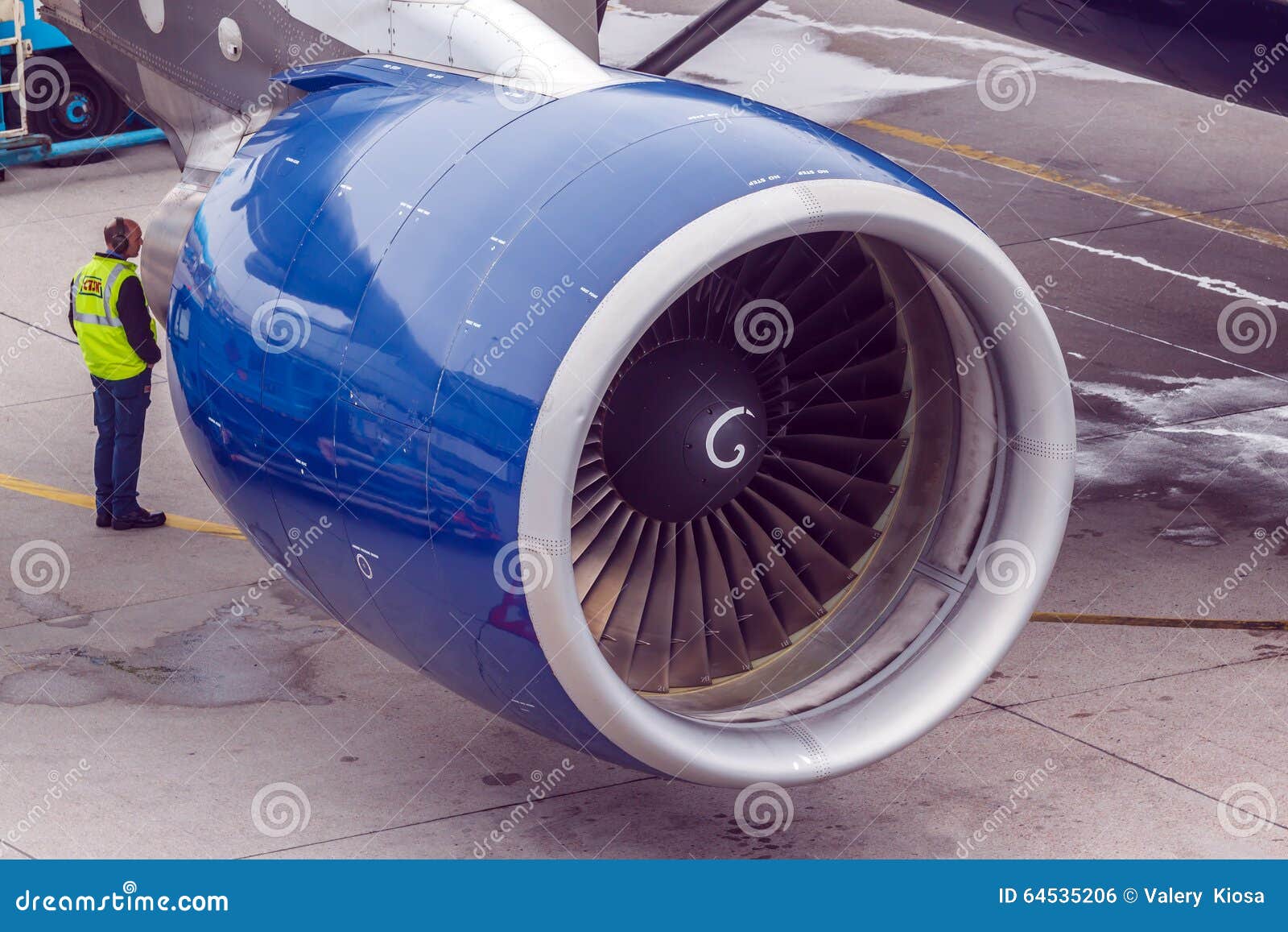 Aircraft Engine On Display At ST Engineering Booth At Singapore Airshow