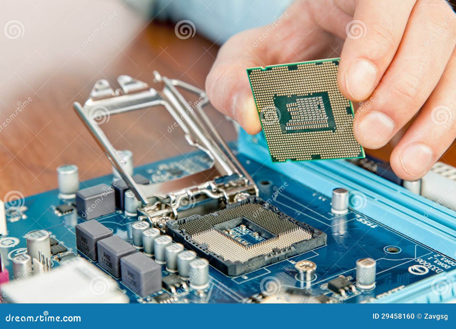 technician repairing computer hardware in the lab