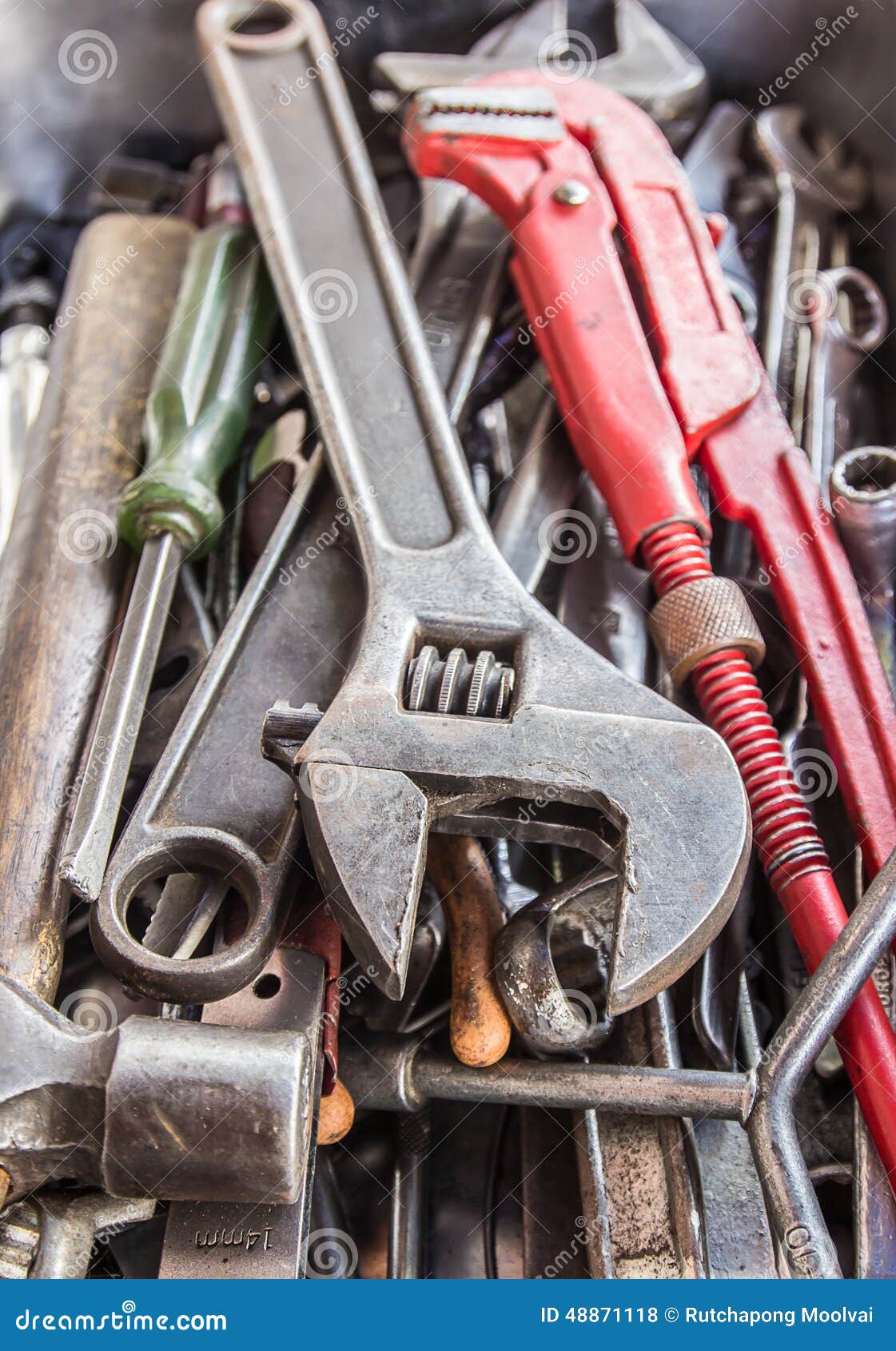 Technician Tools in the Box Stock Photo Image of cutting, flat 48871118