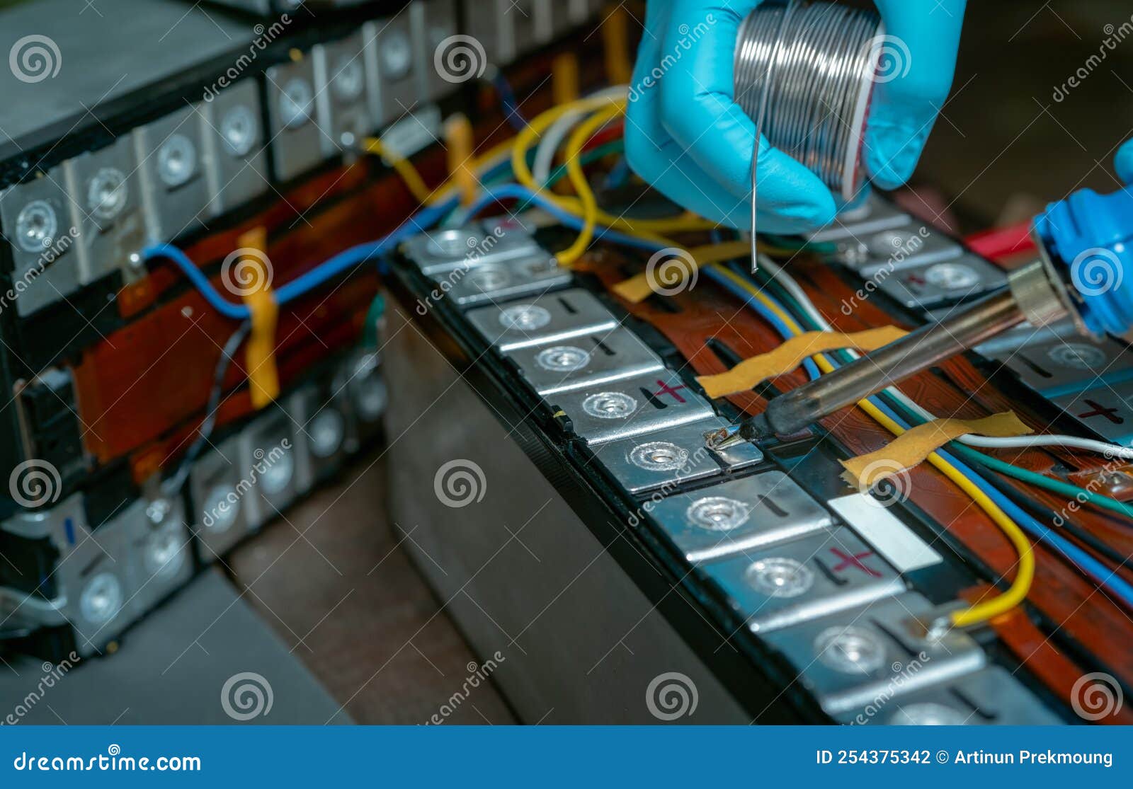 Repair Rechargeable Lithium ion Batteries Royalty Free Stock repair-rechargeable-lithium-ion-batteries-royalty-free-stock